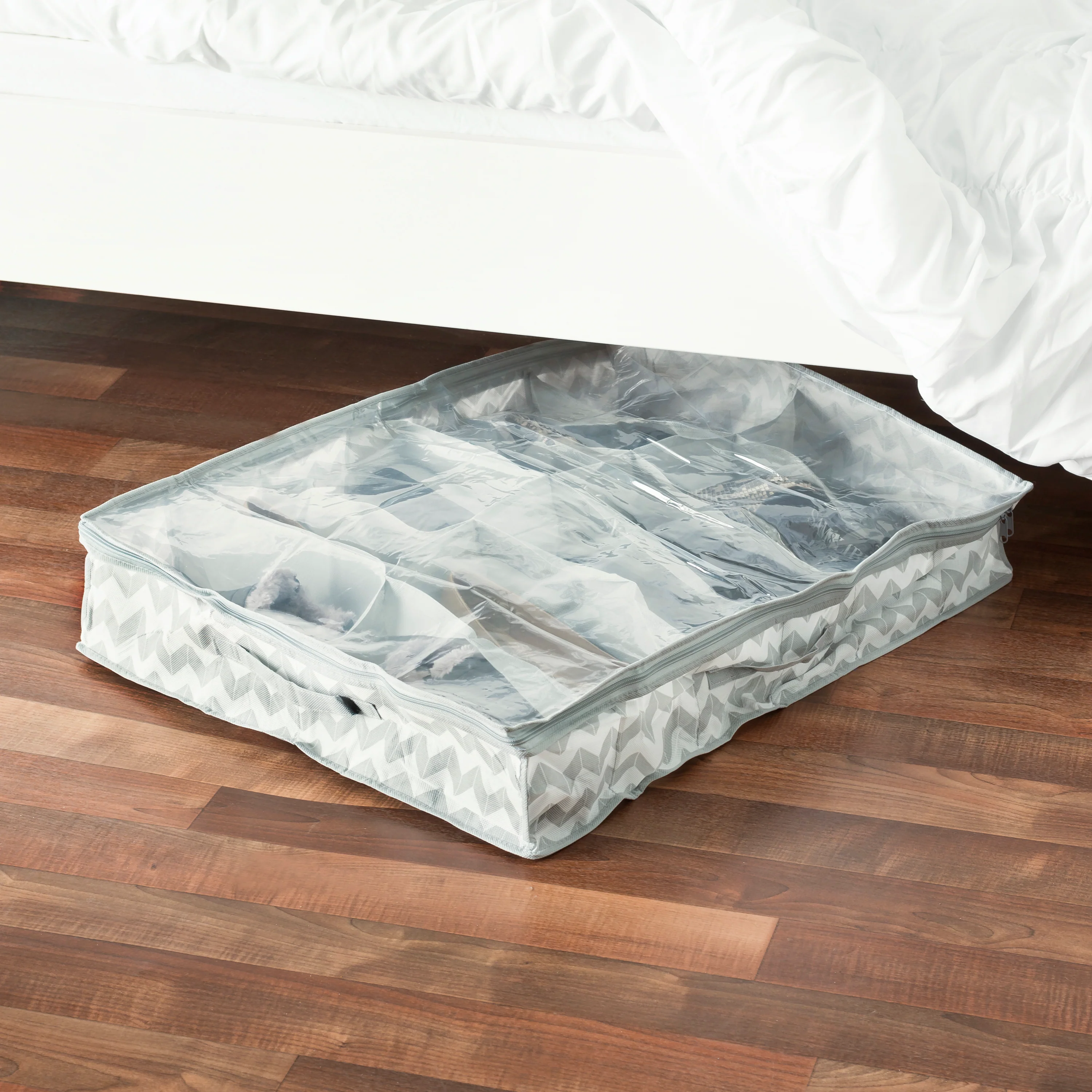 Home Basics 12 Pair Chevron Under-the-Bed Organizer - Image 3