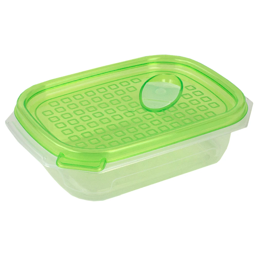 Home Basics 12 Piece Plastic Food Storage Container Set with Vented Plastic Lids, Green - Image 3