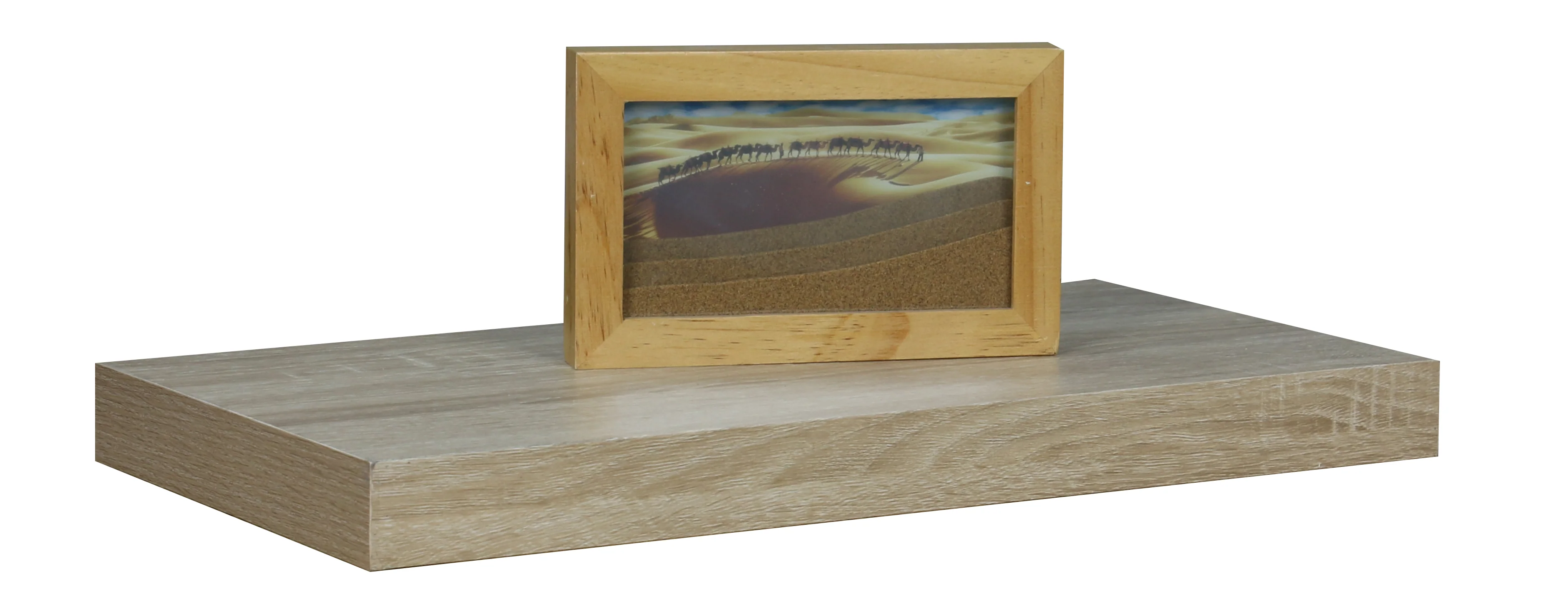 Home Basics 18 Wood Floating Shelf, Oak