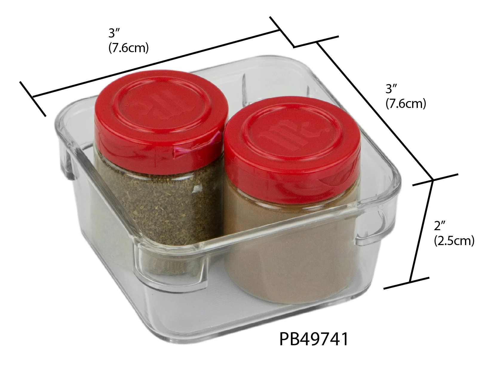 Home Basics 3 x 3 x 2 Plastic Drawer Organizer with Rubber Liner - Image 7