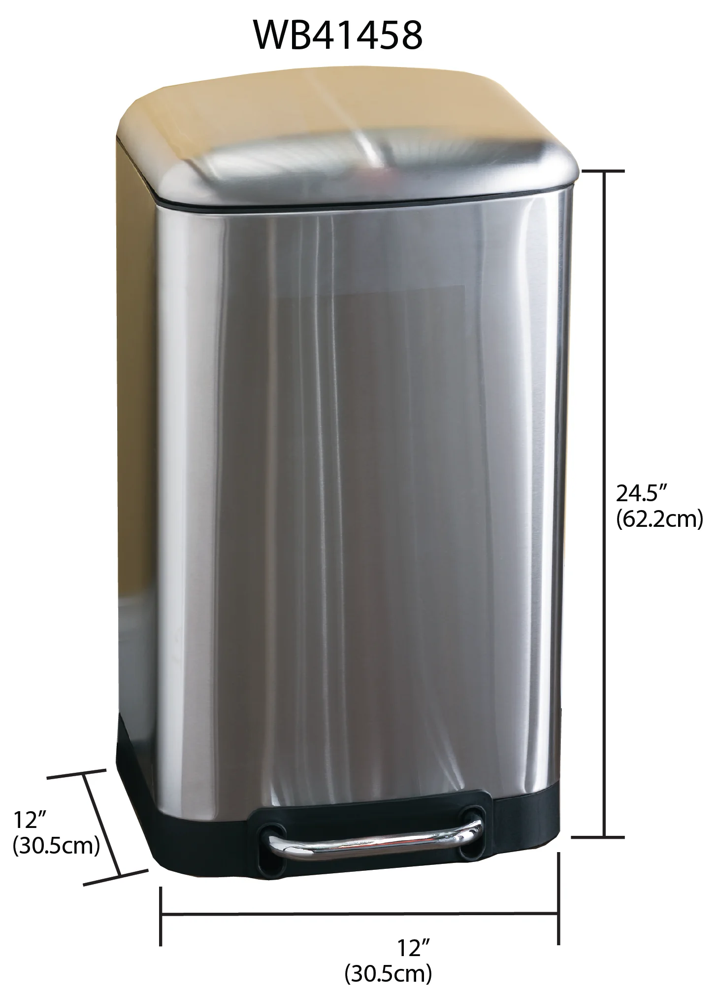Home Basics 30 Liter Soft-Close Waste Bin - Image 7
