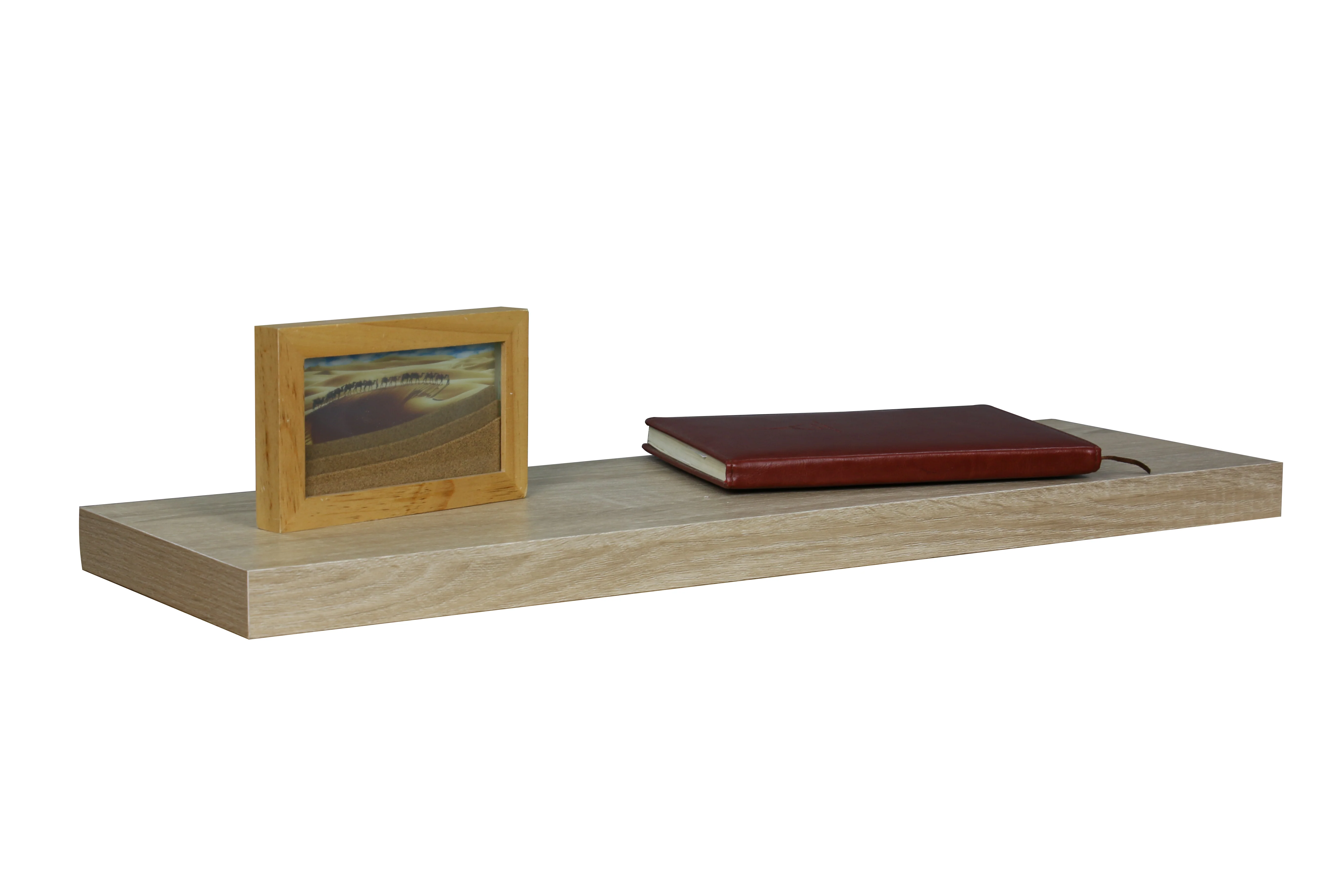 Home Basics 30 Wood Floating Shelf, Oak