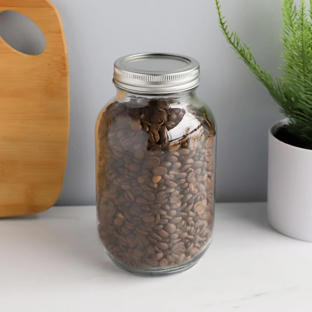 Home Basics 33oz. Wide Mouth Clear Mason Canning Jar - Image 4