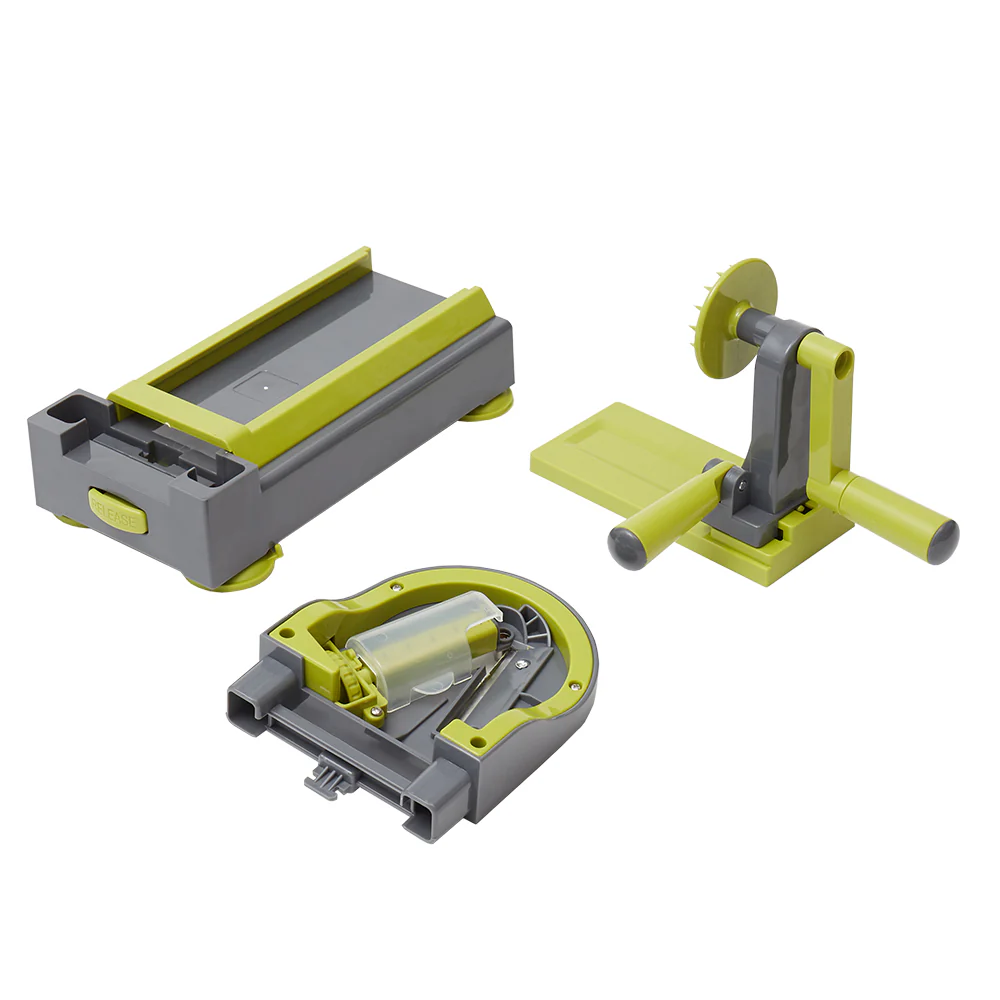 Home Basics 4 Function Tabletop Spiralizer, Green - Image 3