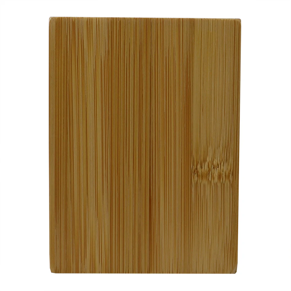 Home Basics 4 Section Square Bamboo Pen Holder, Natural - Image 2