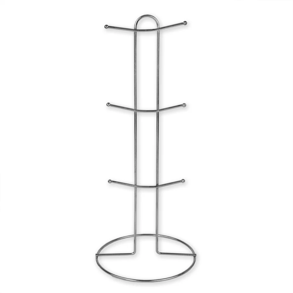 Home Basics 6 Piece Mug Set with Stand - Image 3