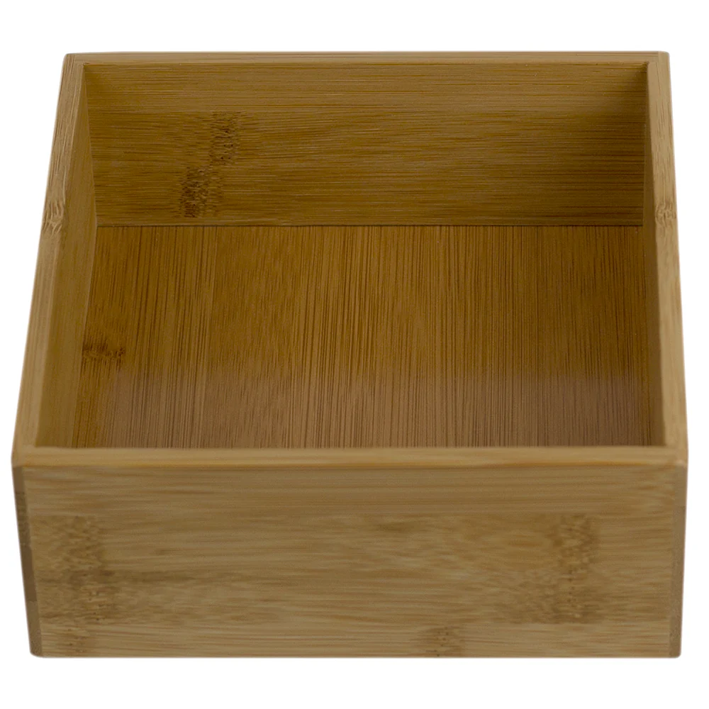 Home Basics 6 x 6 Bamboo Drawer Organizer, Natural - Image 2