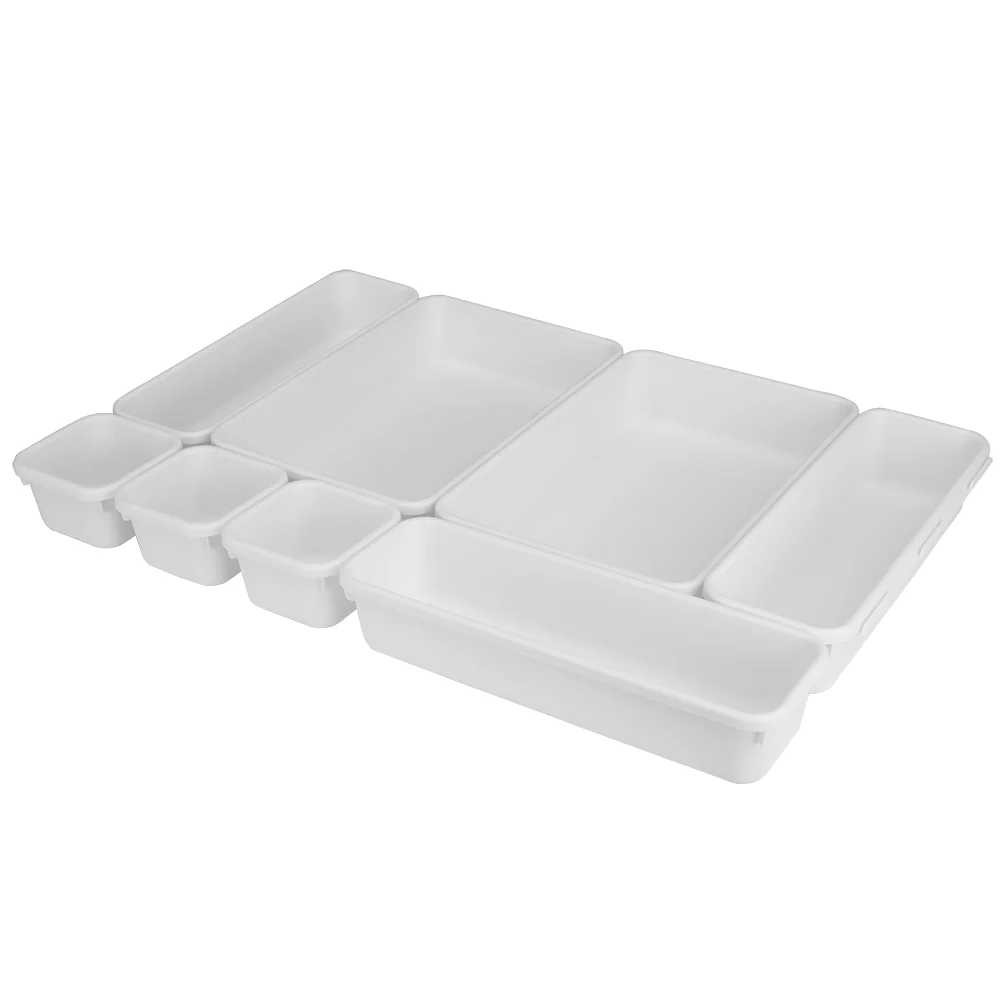 Home Basics 8 Piece Multi Drawer Organizer Set - Image 2
