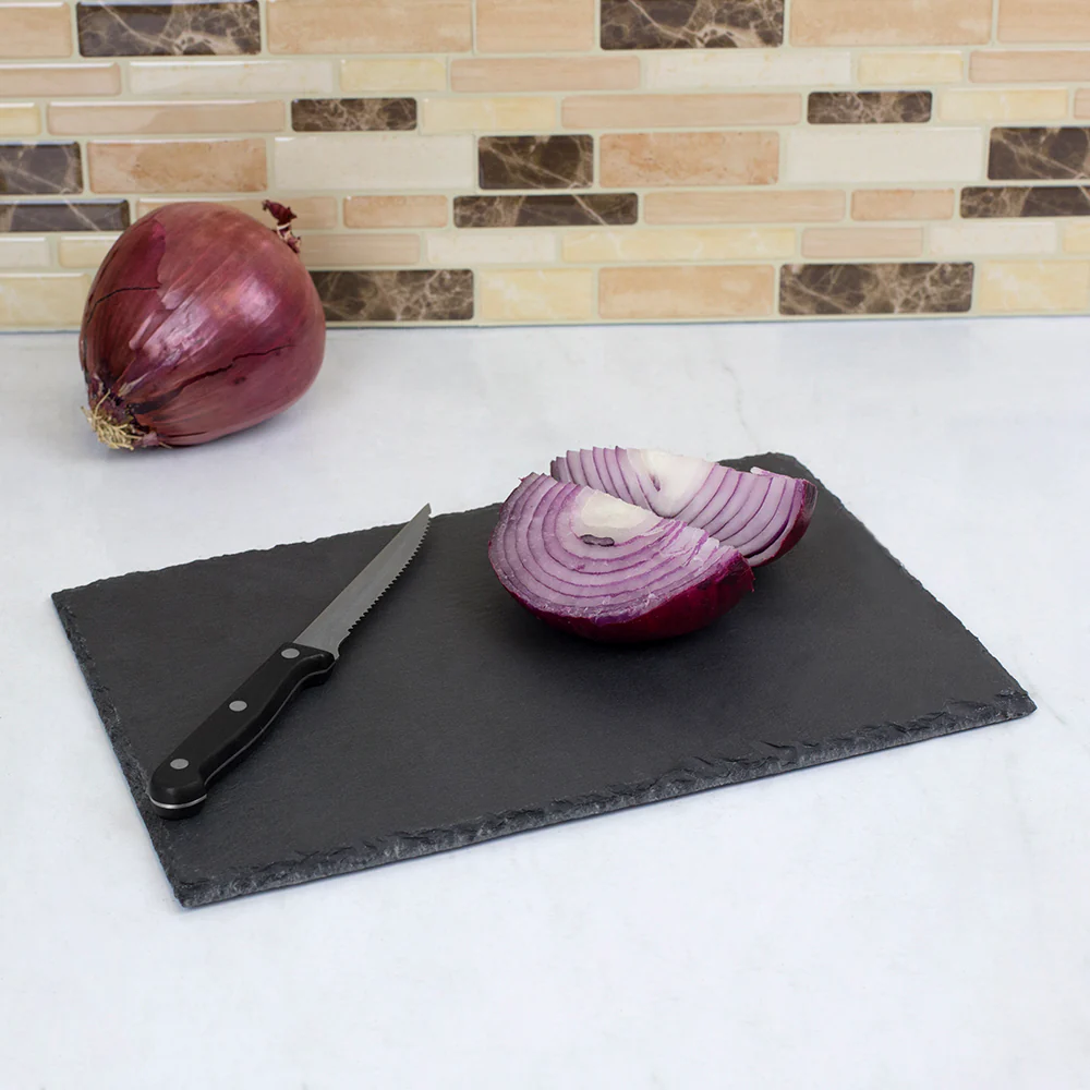 Home Basics 8 x 12 Slate Cutting Board, Black - Image 6
