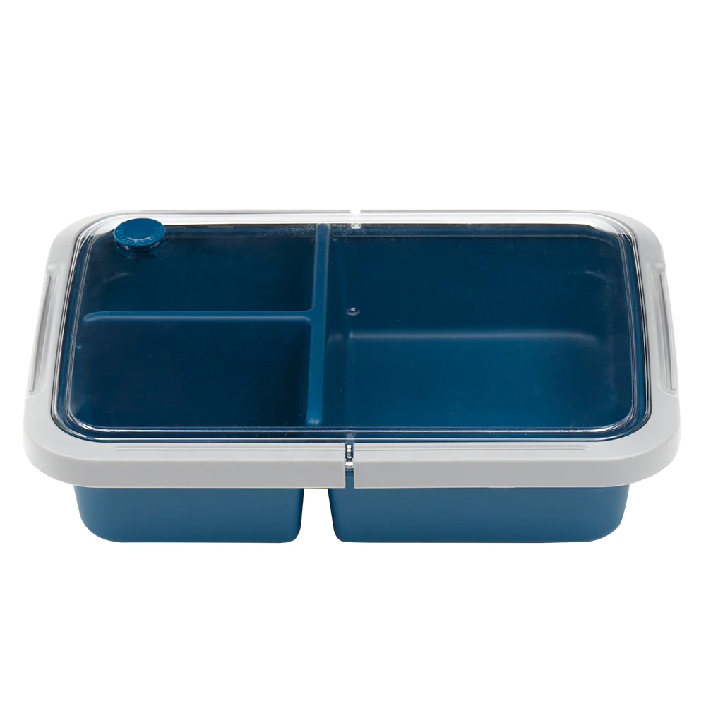 Home Basics Airtight 3 Compartment Lunch Box, (50 oz) - Image 2