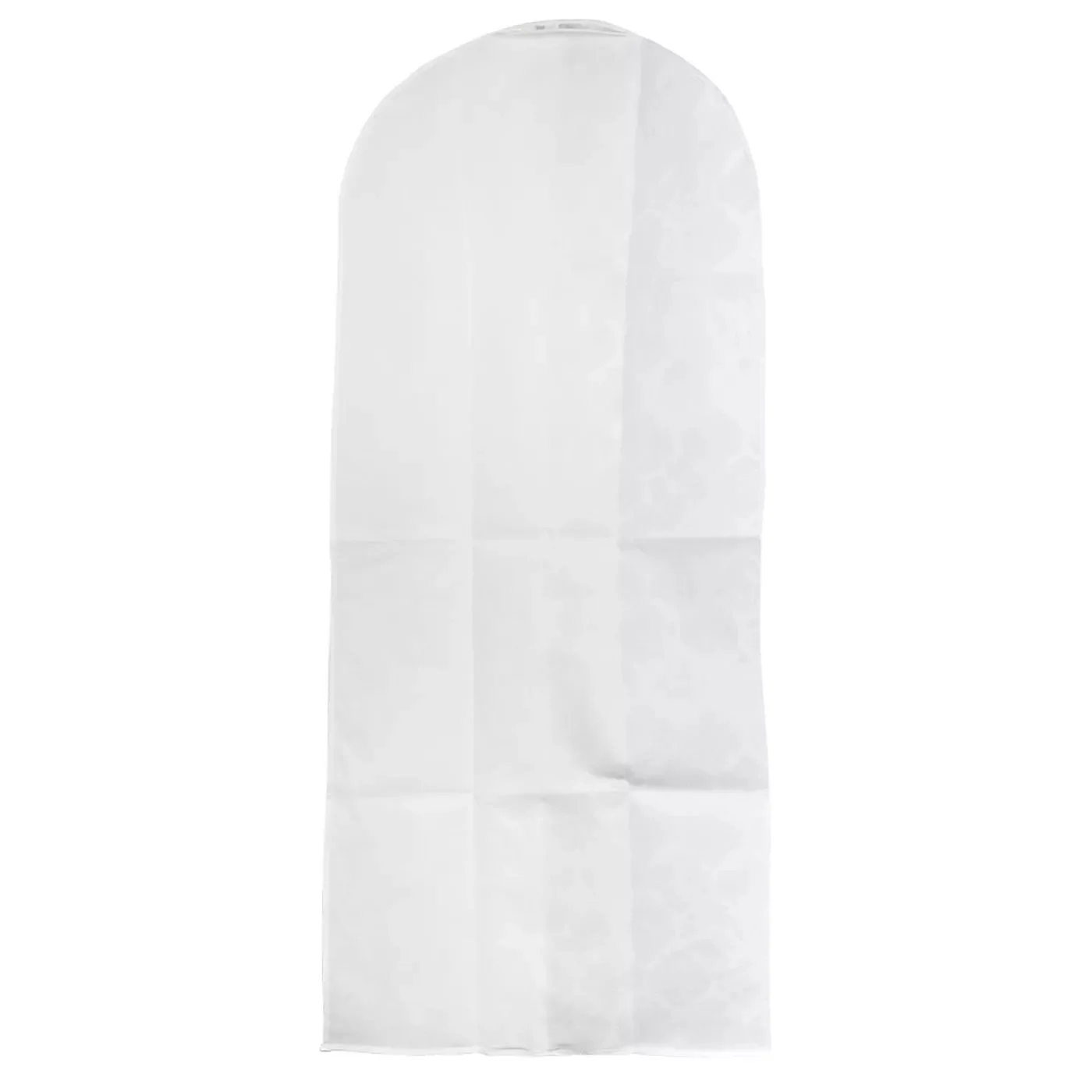 Home Basics Arabesque Non-Woven Dress Bag with Clear Window, White - Image 3