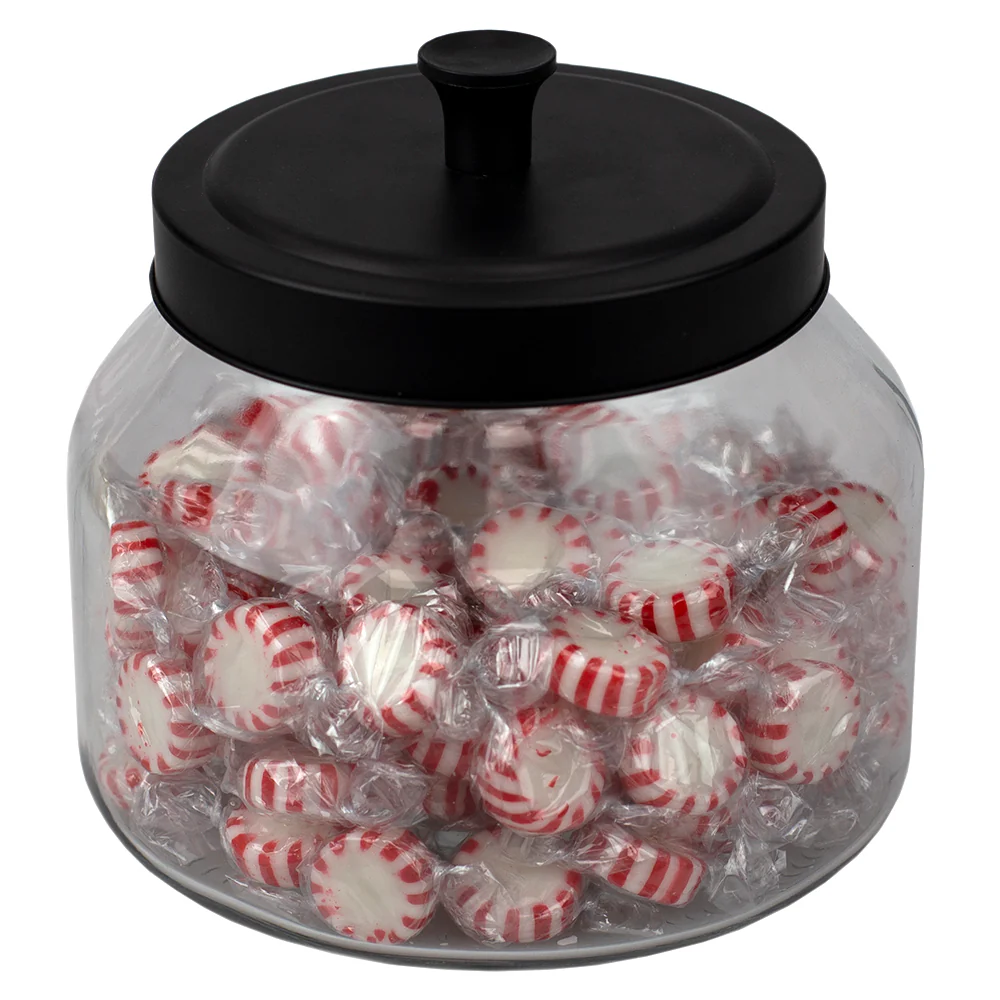 Home Basics Artisan 1.5 Lt Glass Jar with Black Top - Image 2
