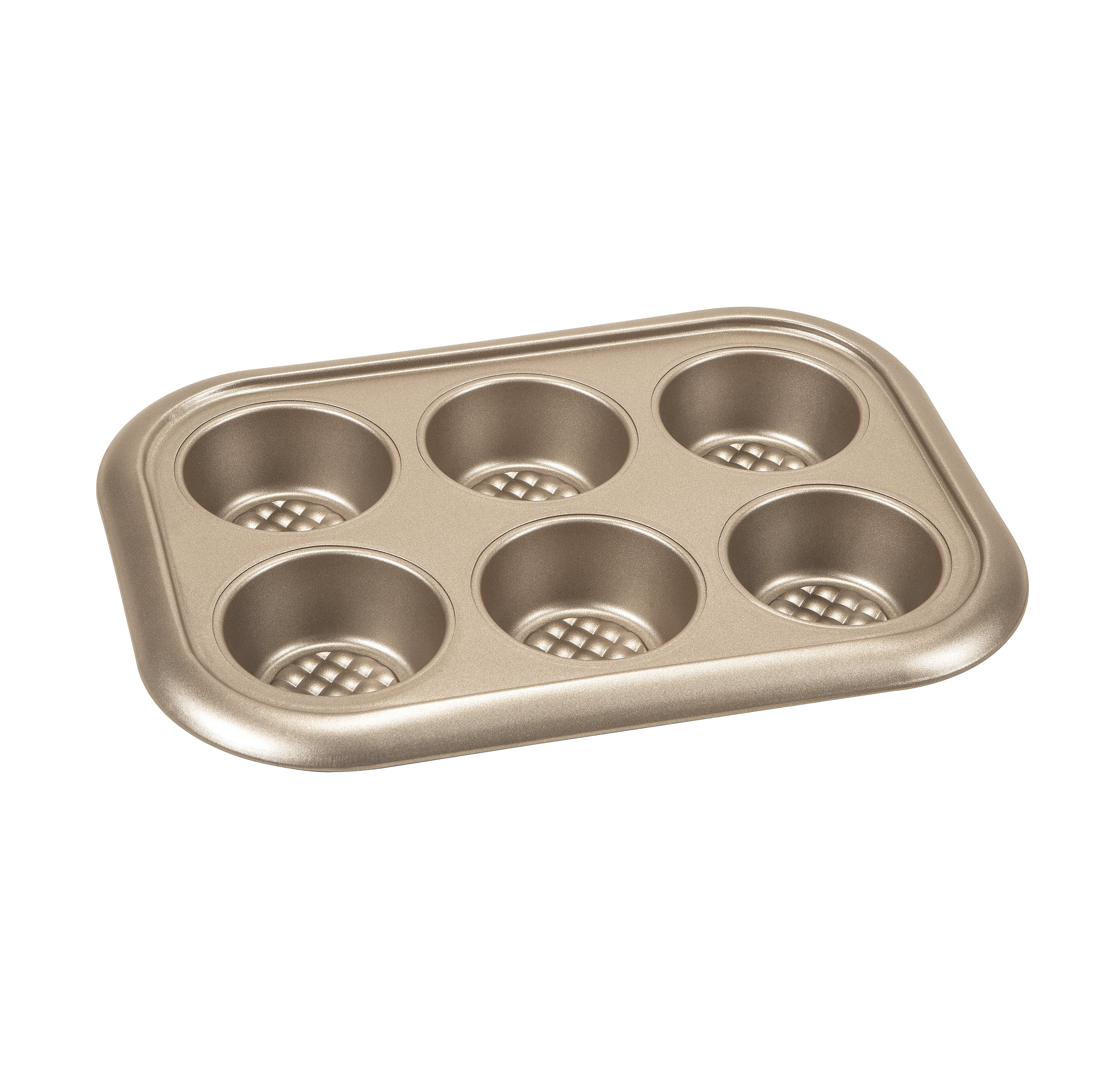 Home Basics Aurelia Non-Stick 6-Cup Carbon Steel Cookie Sheet, Gold