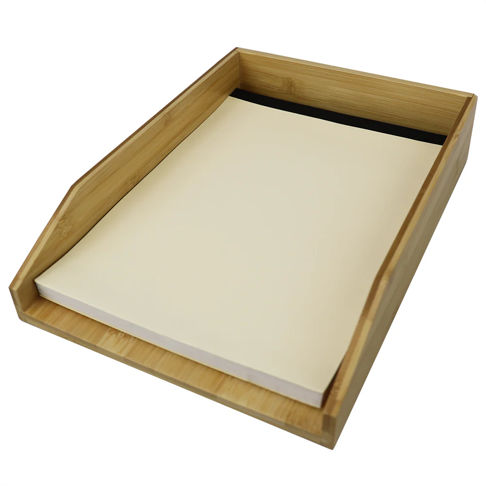 Home Basics Bamboo Paper Holder, Natural - Image 2