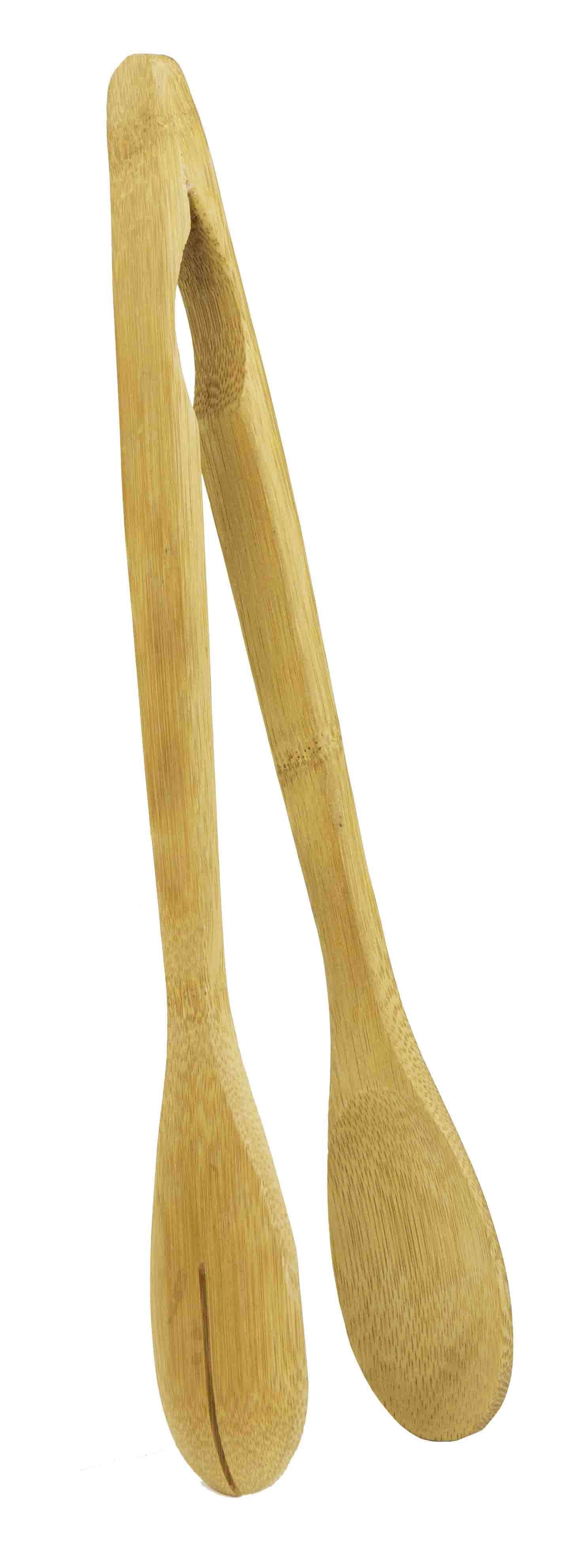 Home Basics Bamboo Salad Tongs, Natural, 12 Inches