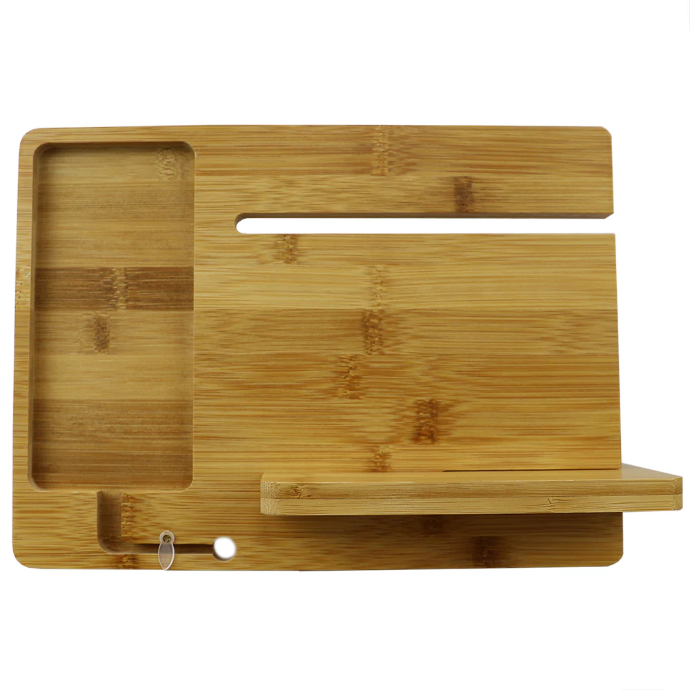 Home Basics Bamboo Smartphone Station, Natural - Image 2