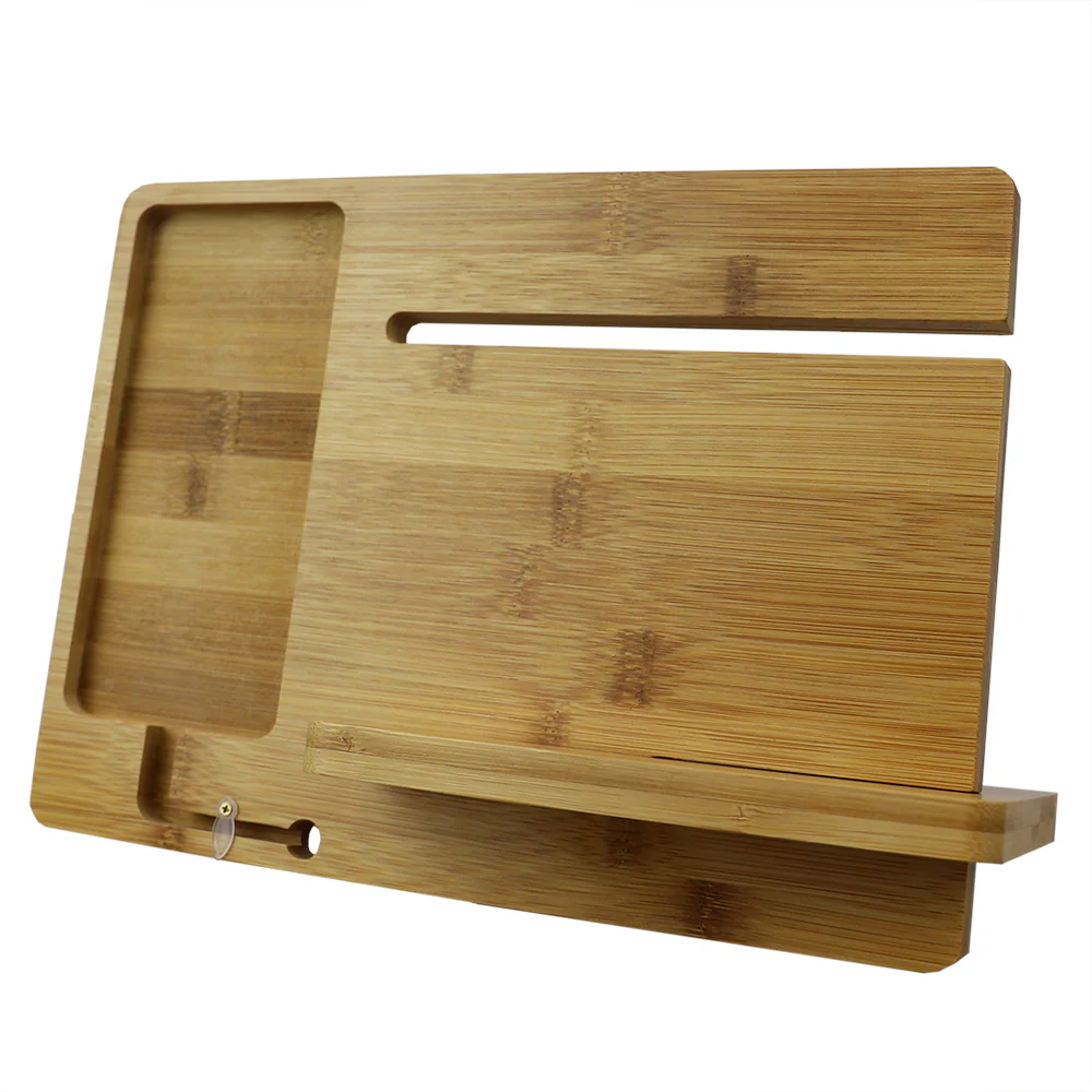 Home Basics Bamboo Smartphone Station, Natural - Image 3