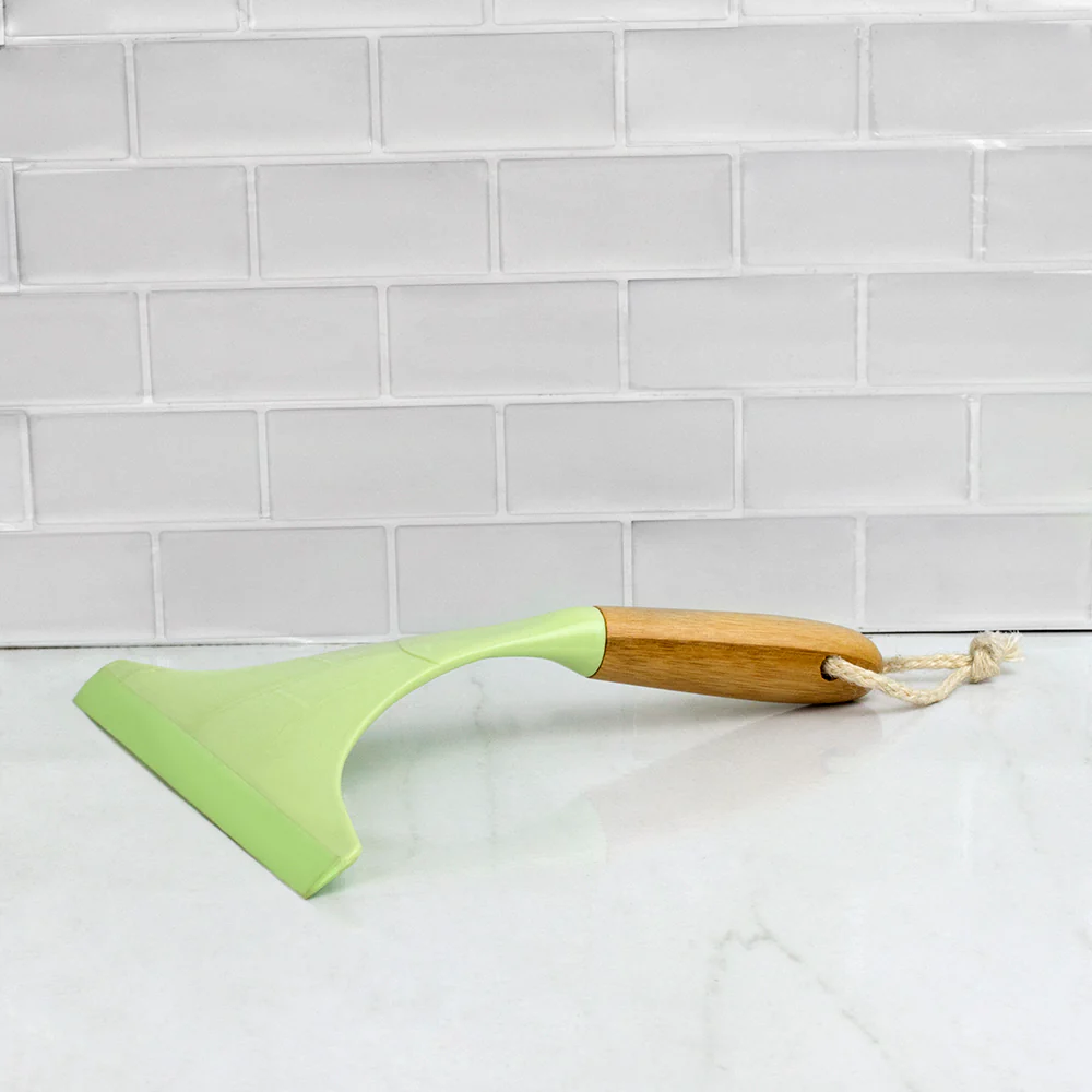 Home Basics Bliss Collection Bamboo Squeegee, Green - Image 4