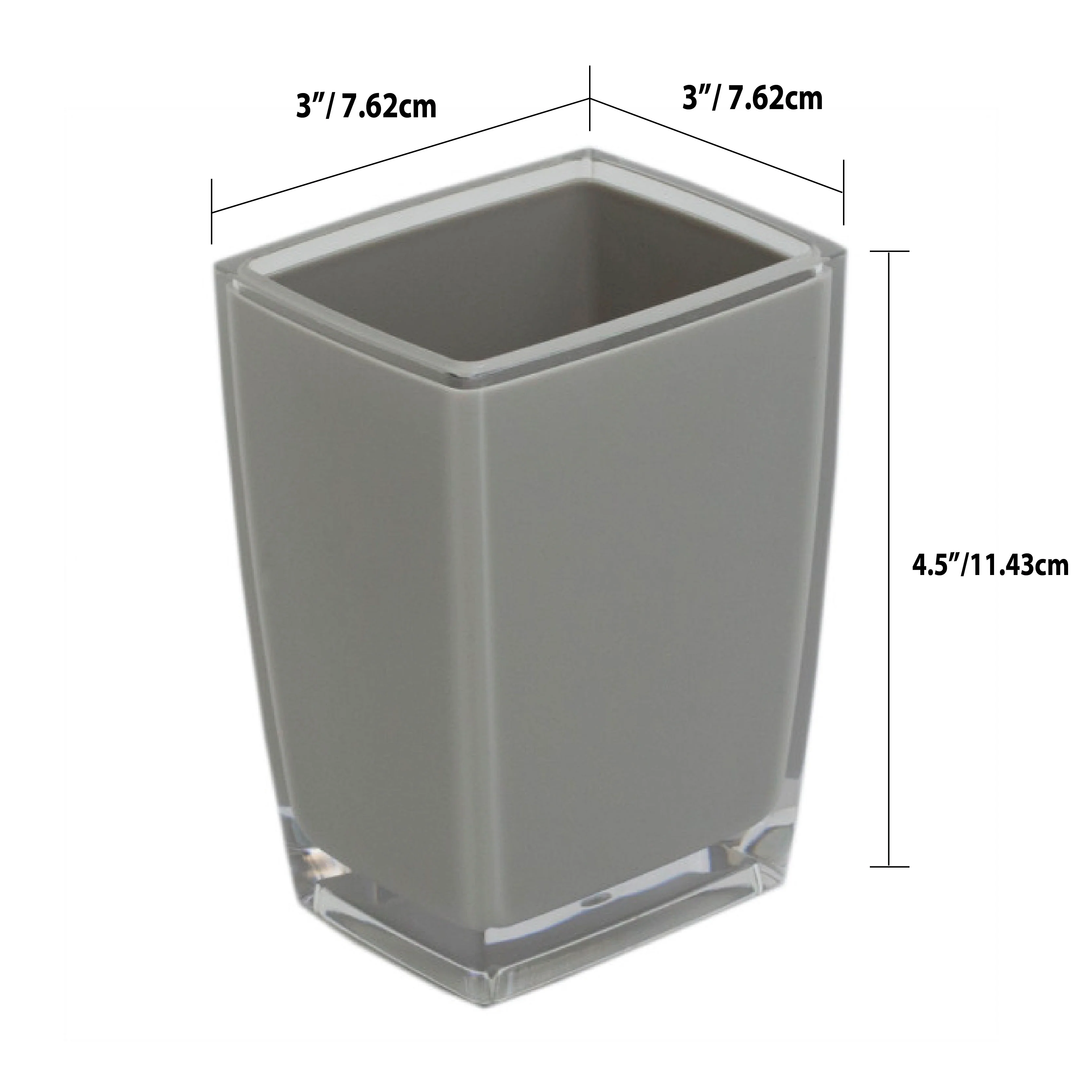 Home Basics Break-Resistant Plastic Tumbler, Grey - Image 14