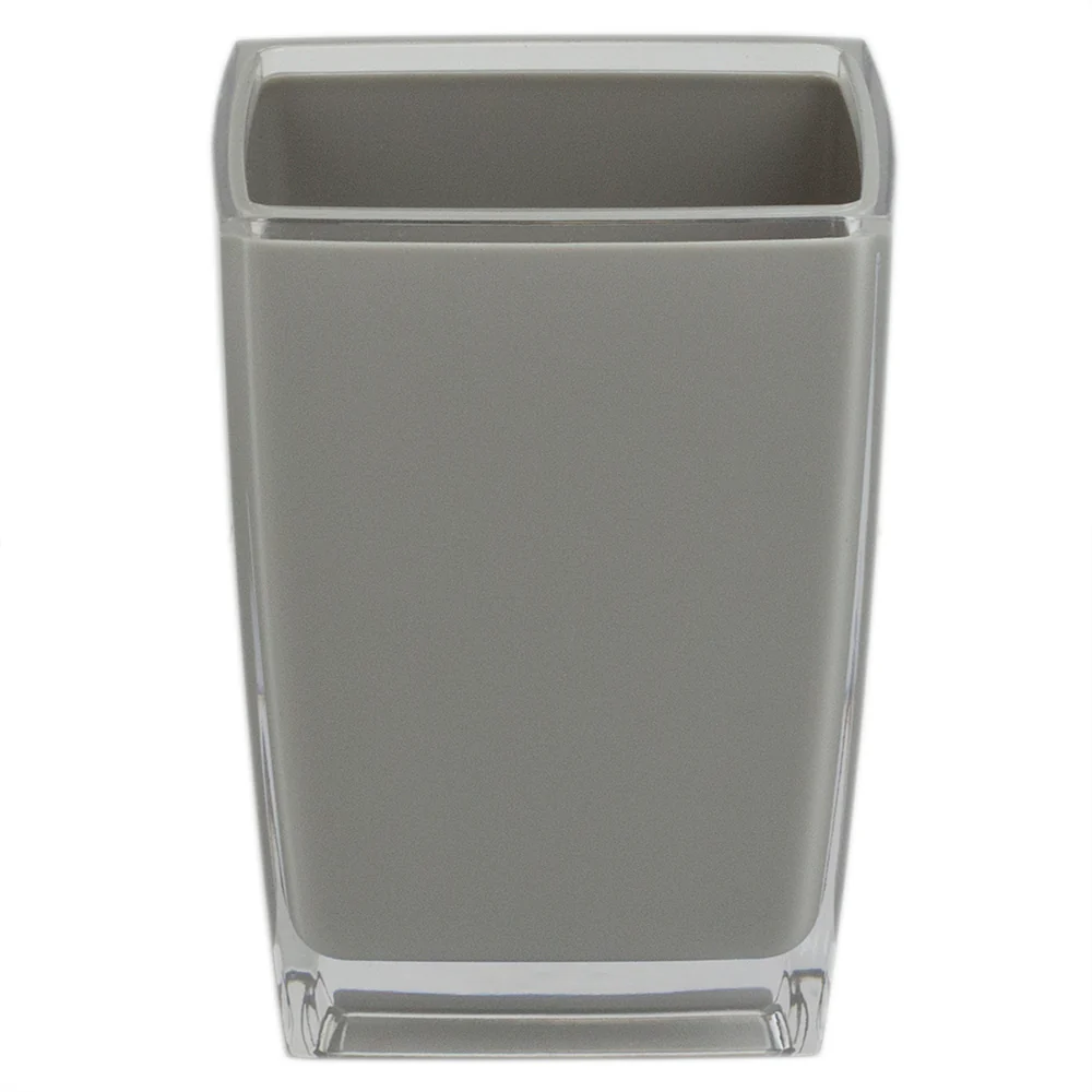 Home Basics Break-Resistant Plastic Tumbler, Grey - Image 7