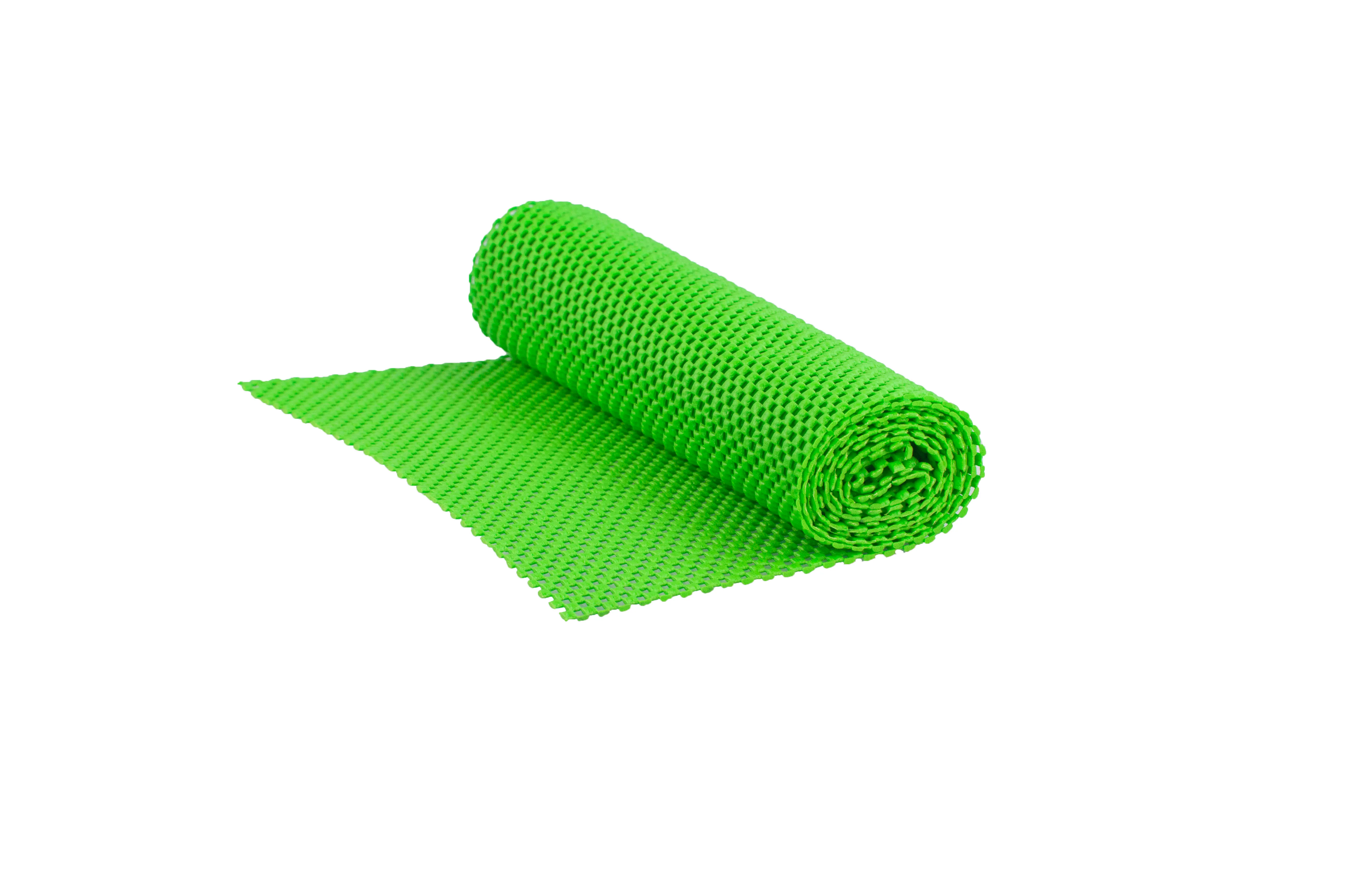Home Basics Brights Collection Non-Adhesive Rubber Shelf Grip Liner, Green, 12x60 Inches - Image 4