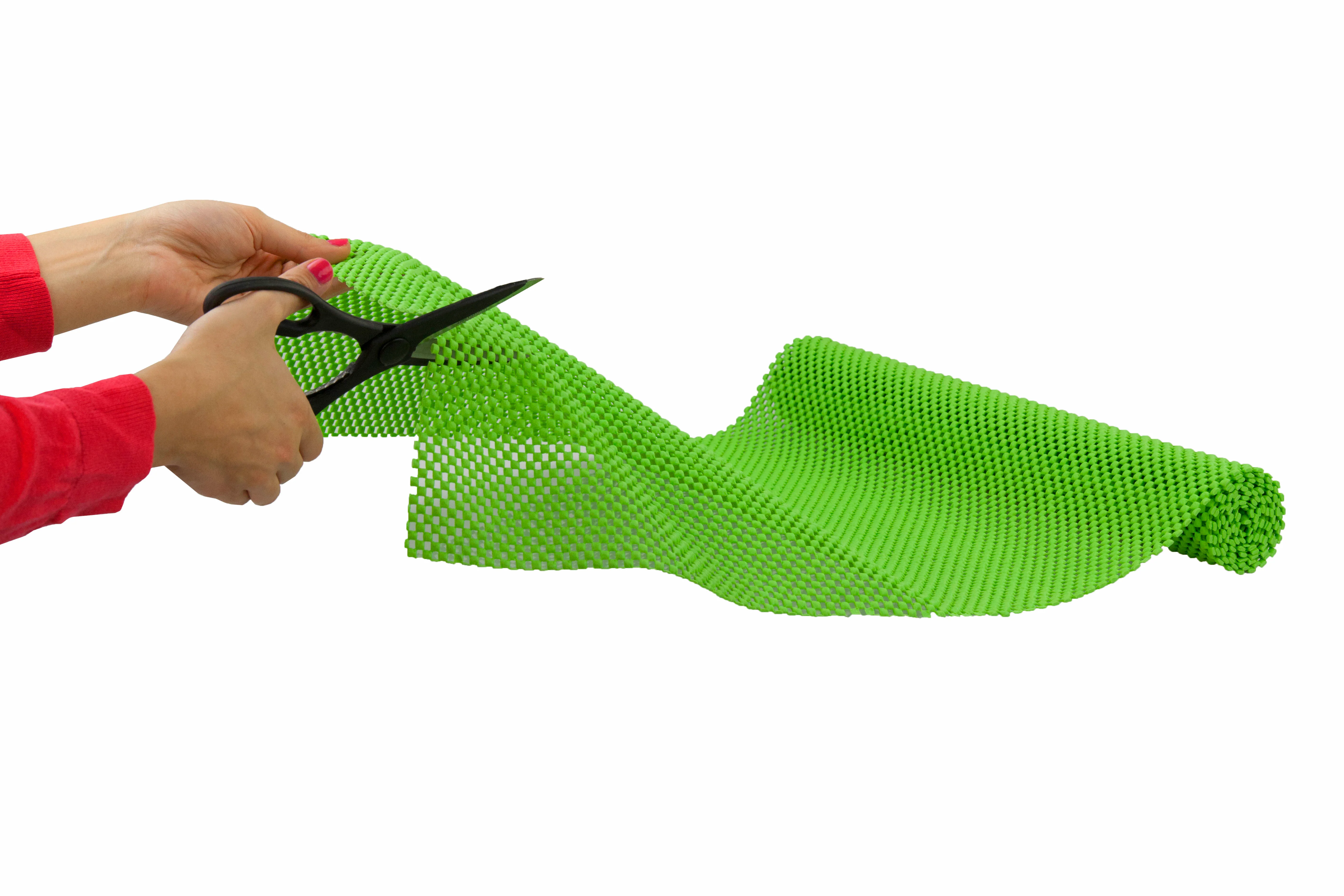 Home Basics Brights Collection Non-Adhesive Rubber Shelf Grip Liner, Green, 12x60 Inches - Image 6