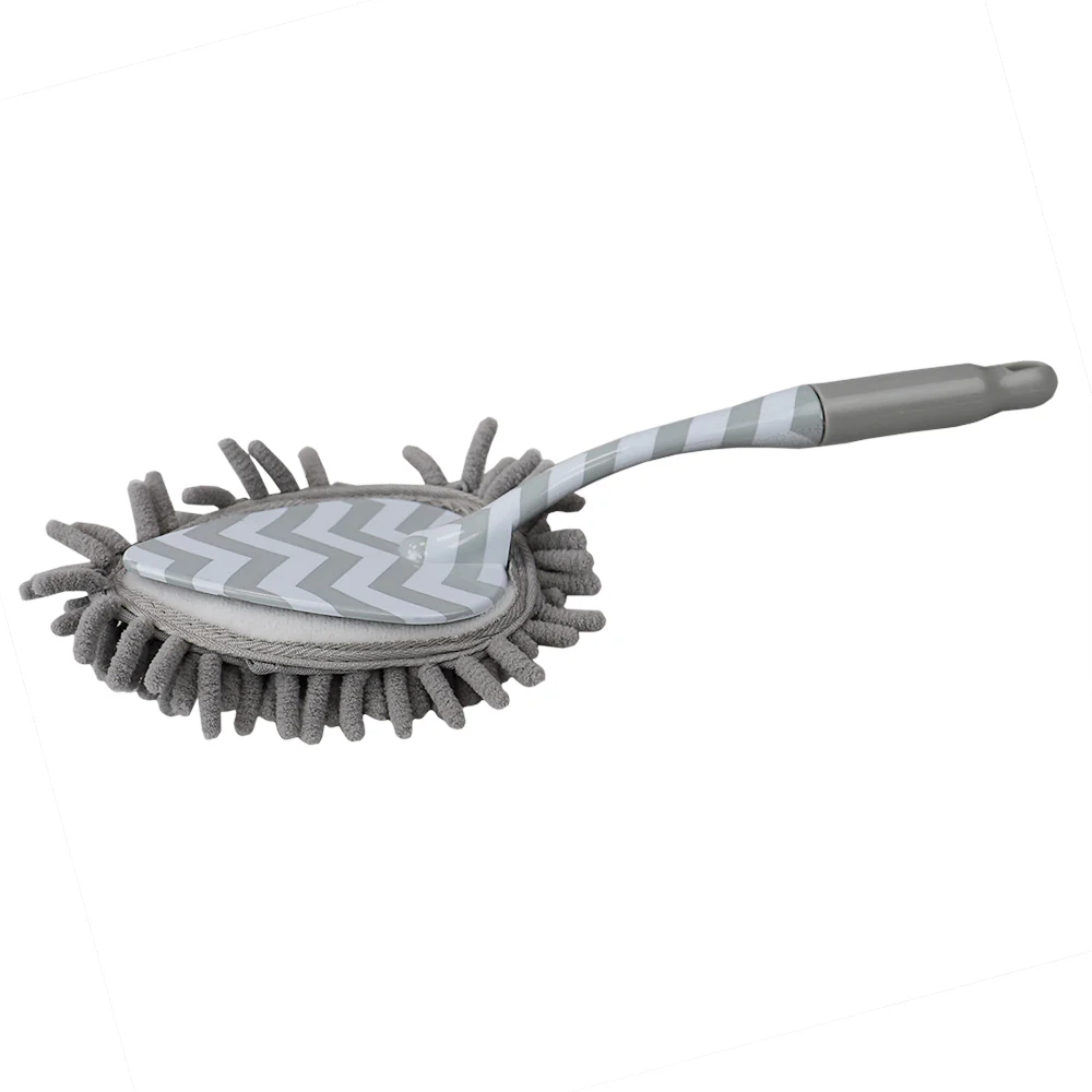 Home Basics Chevron Multi-Purpose Microfiber Chenille Duster, Grey