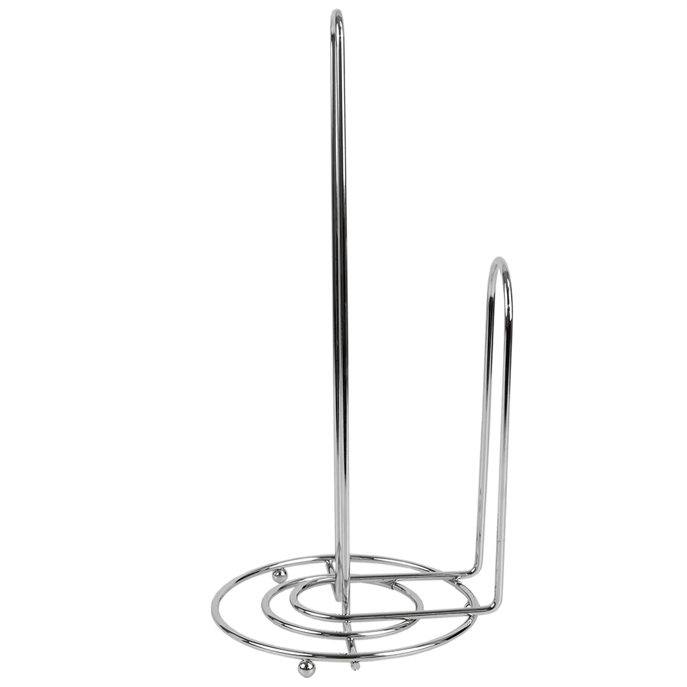 Home Basics Chrome Collection Free Standing Paper Towel Holder with Easy-Tear Arm, - Image 3