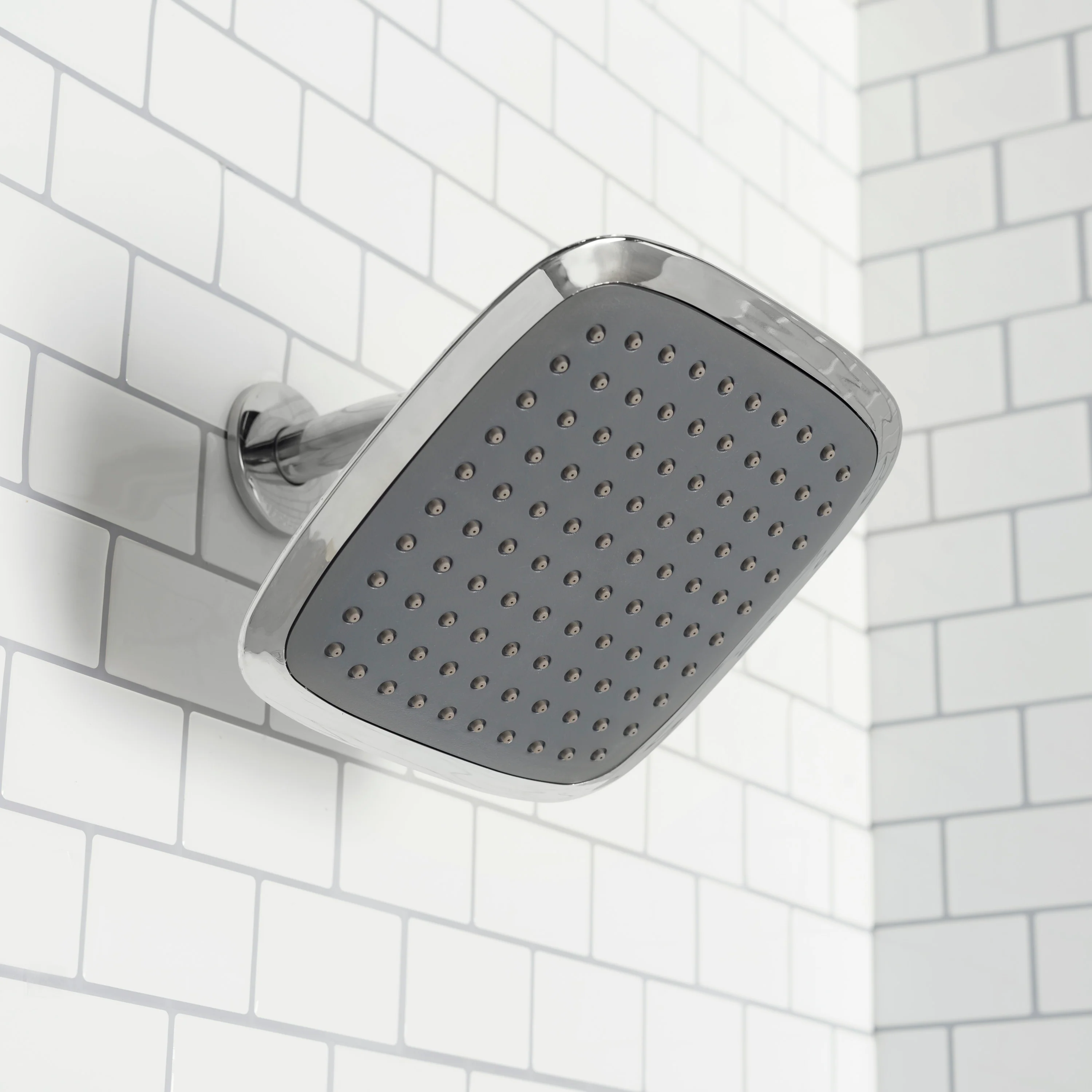 Home Basics  Chrome Jumbo Square Shower Head - Image 3