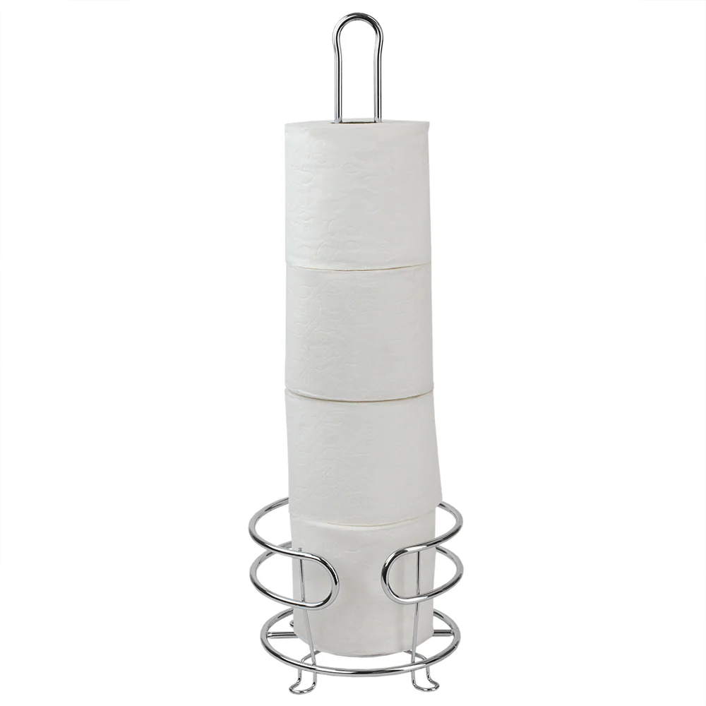 Home Basics Chrome Plated Steel Bath Tissue Reserve - Image 2