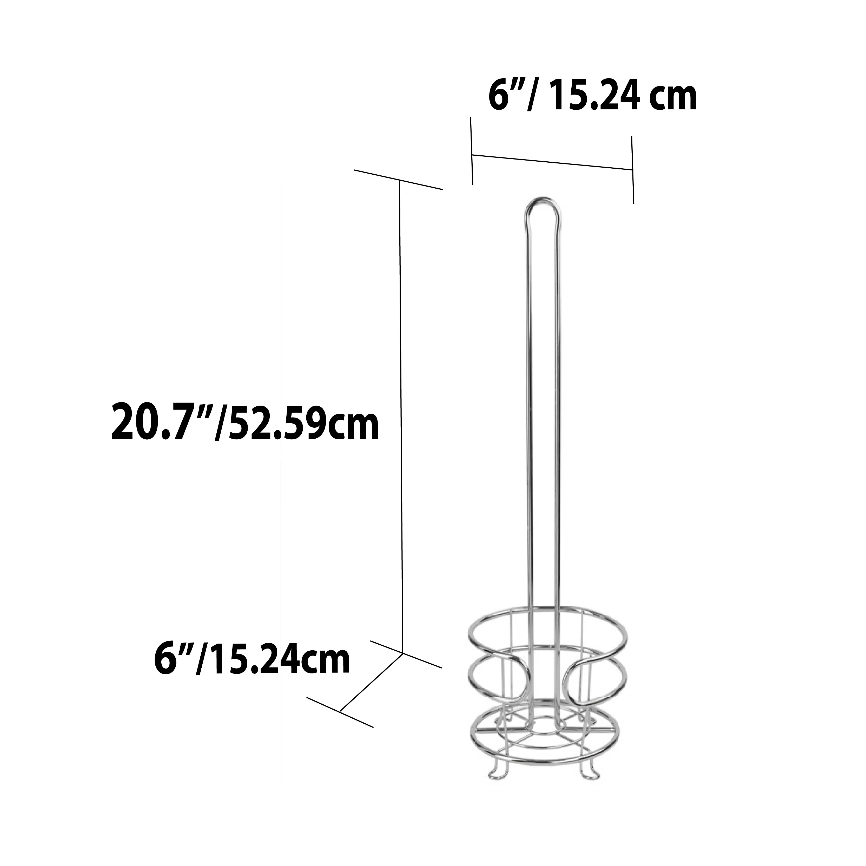 Home Basics Chrome Plated Steel Bath Tissue Reserve - Image 7