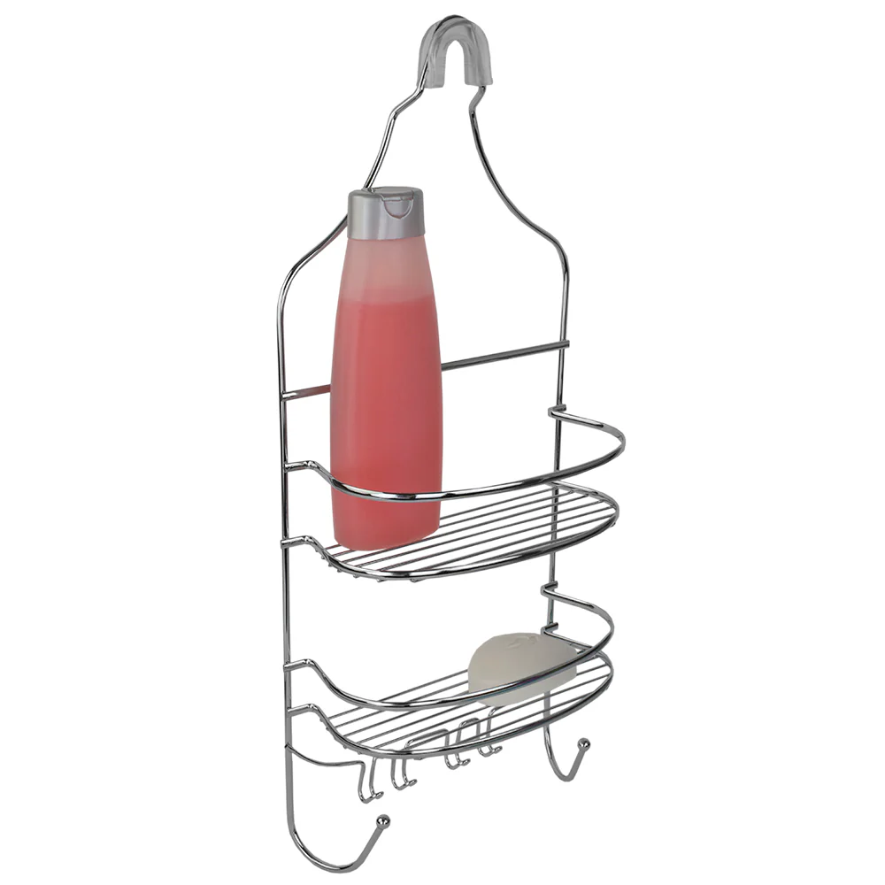 Home Basics Chrome Plated Steel Flat Wire Shower Caddy - Image 2