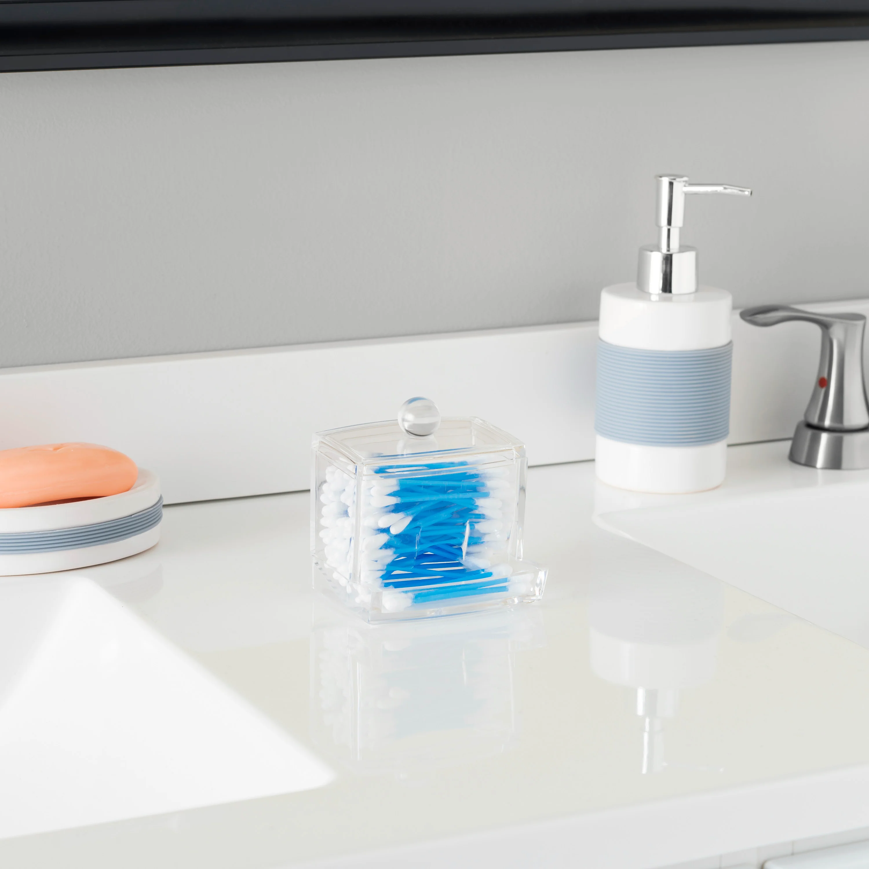 Home Basics Cotton Swab Holder - Image 2
