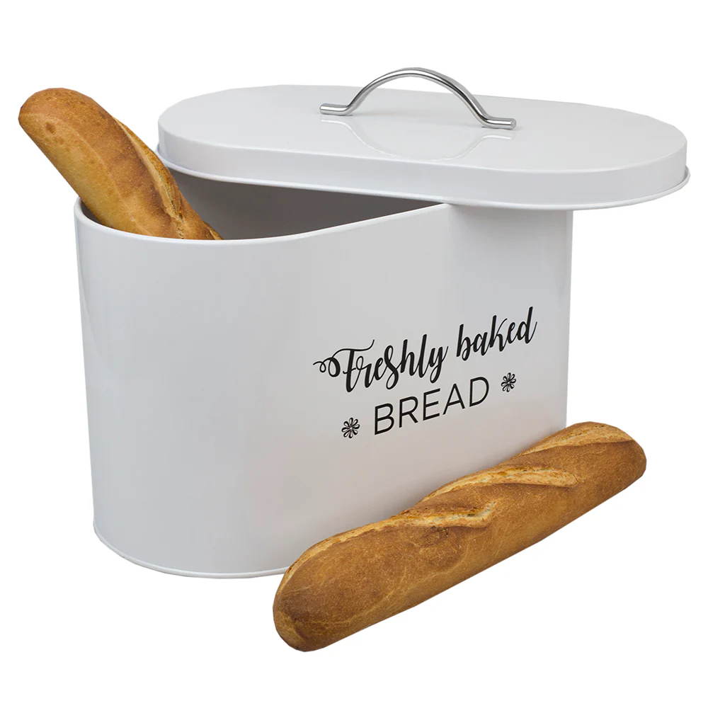 Home Basics Cuisine Collection Tin Bread Box - Image 4