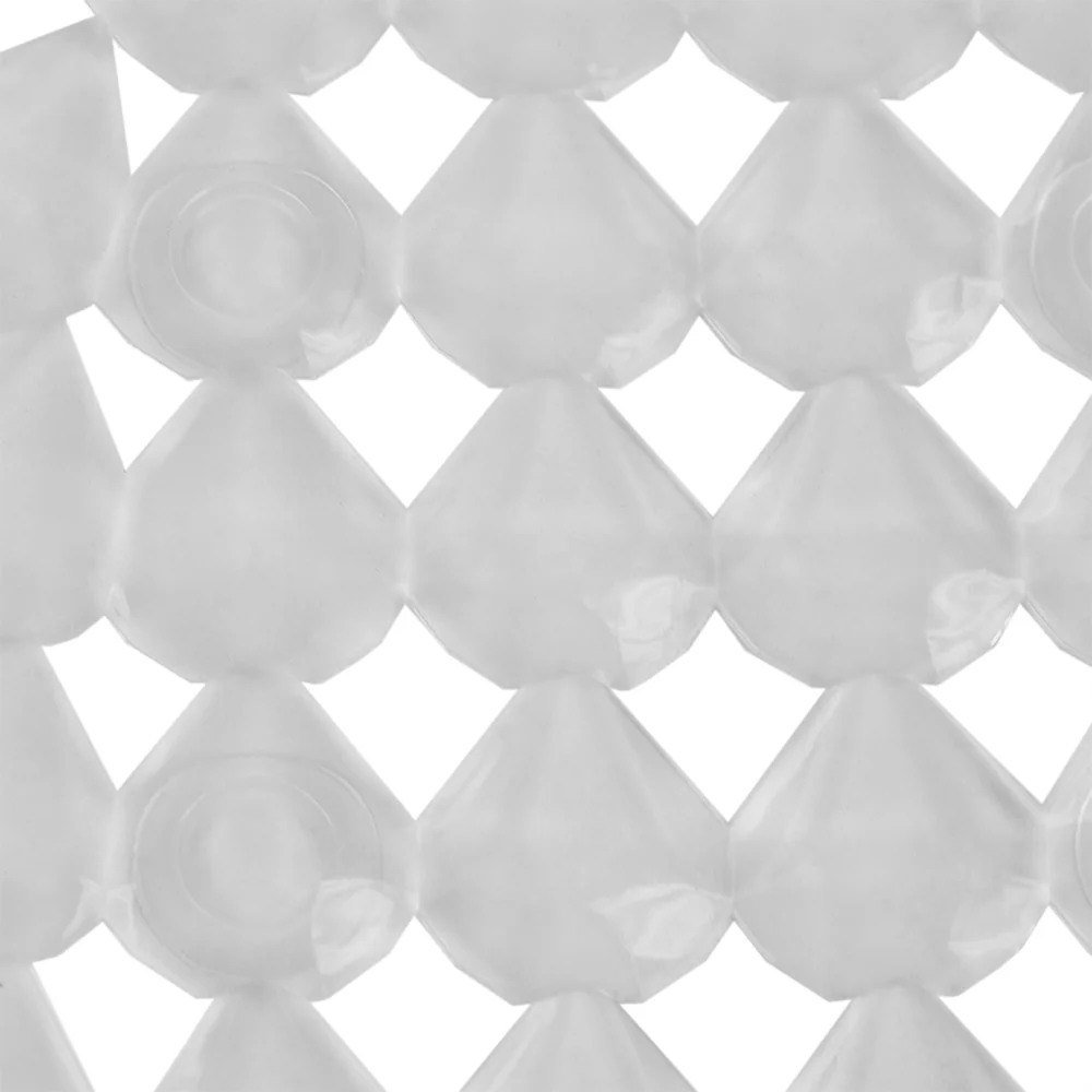 Home Basics Diamond Plastic Bath Mat, Clear - Image 3
