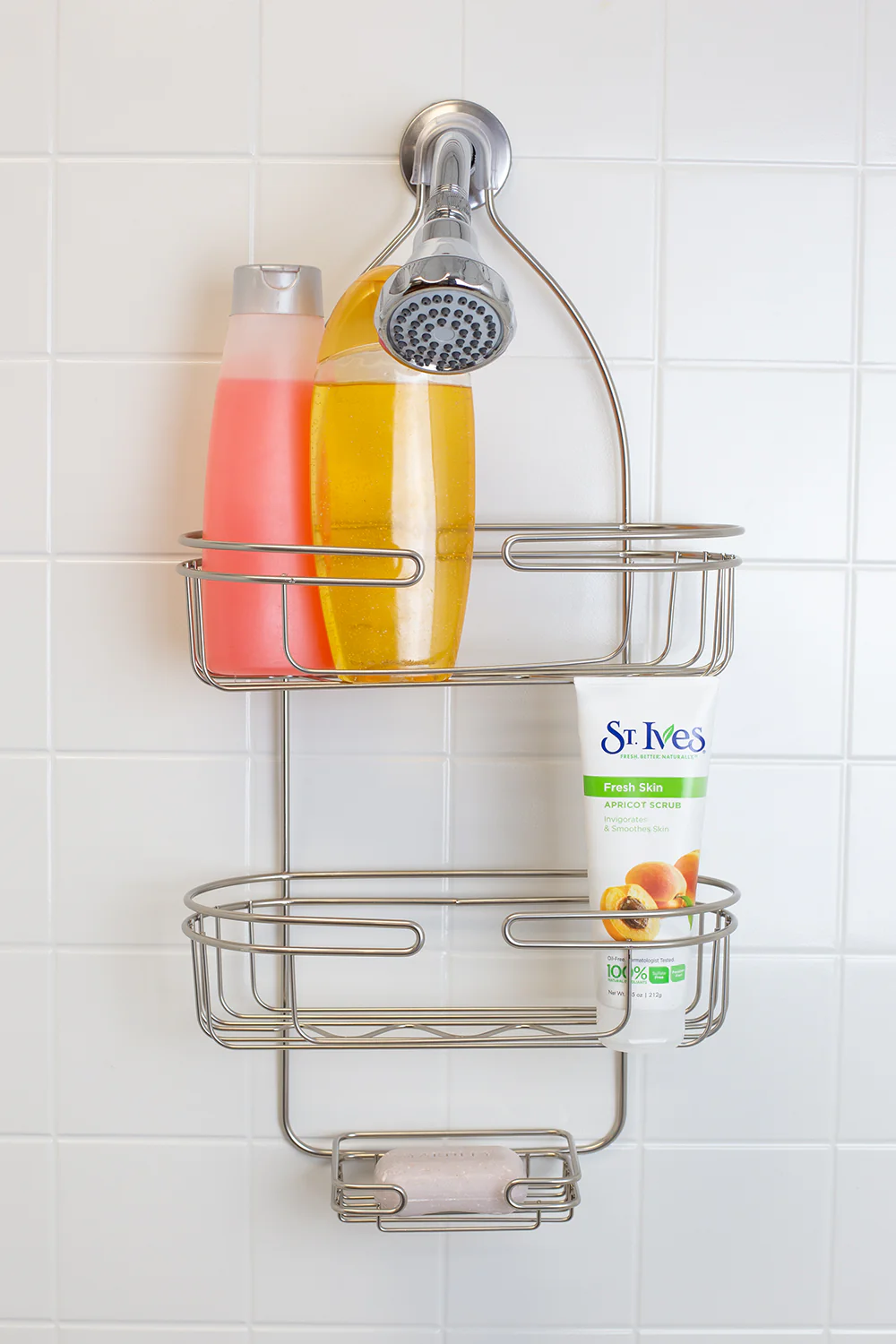 Home Basics Element Shower Caddy, Satin Nickel - Image 4
