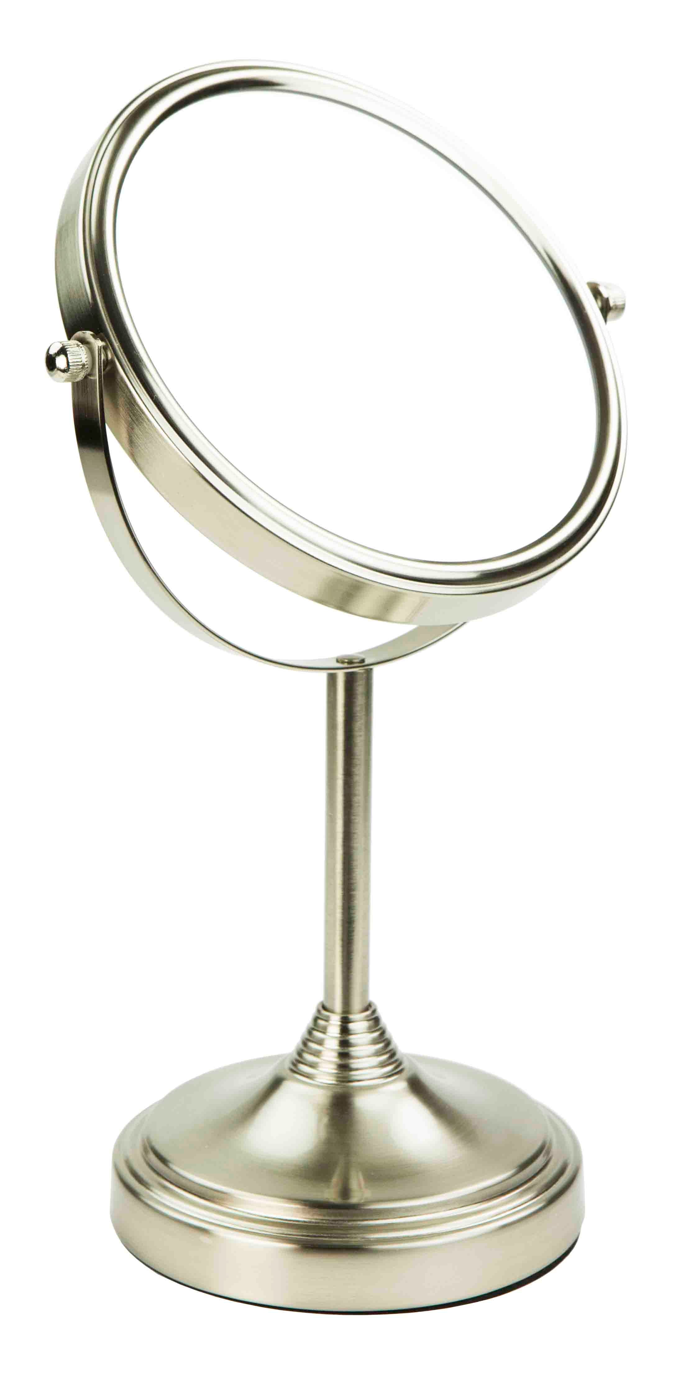 Home Basics Elizabeth Collection Cosmetic Mirror, Satin Nickel