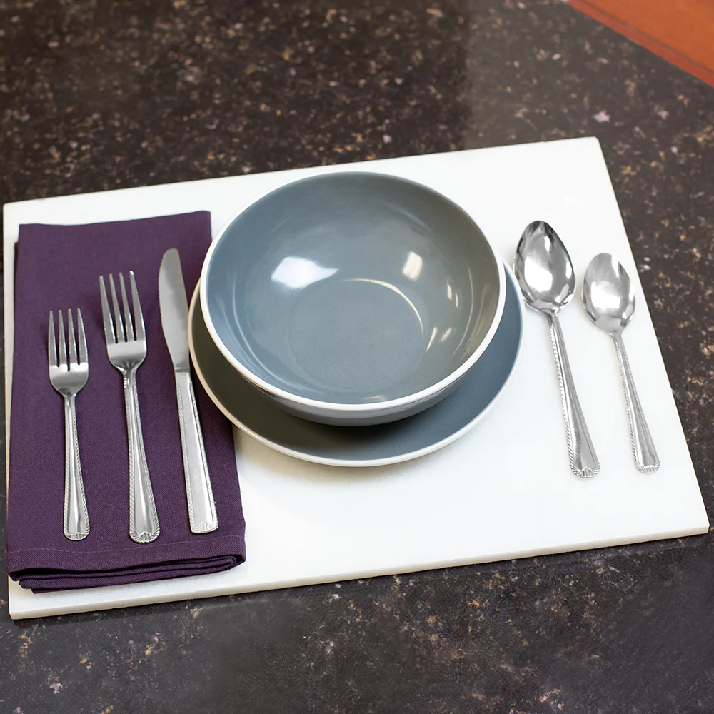 Home Basics Empire Stainless Steel 20 Pieces Flatware Set, Service for 4 - Image 4