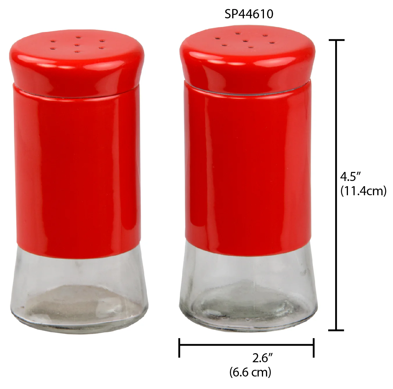 Home Basics Essence Collection 2 Piece Salt and Pepper Set - Image 6