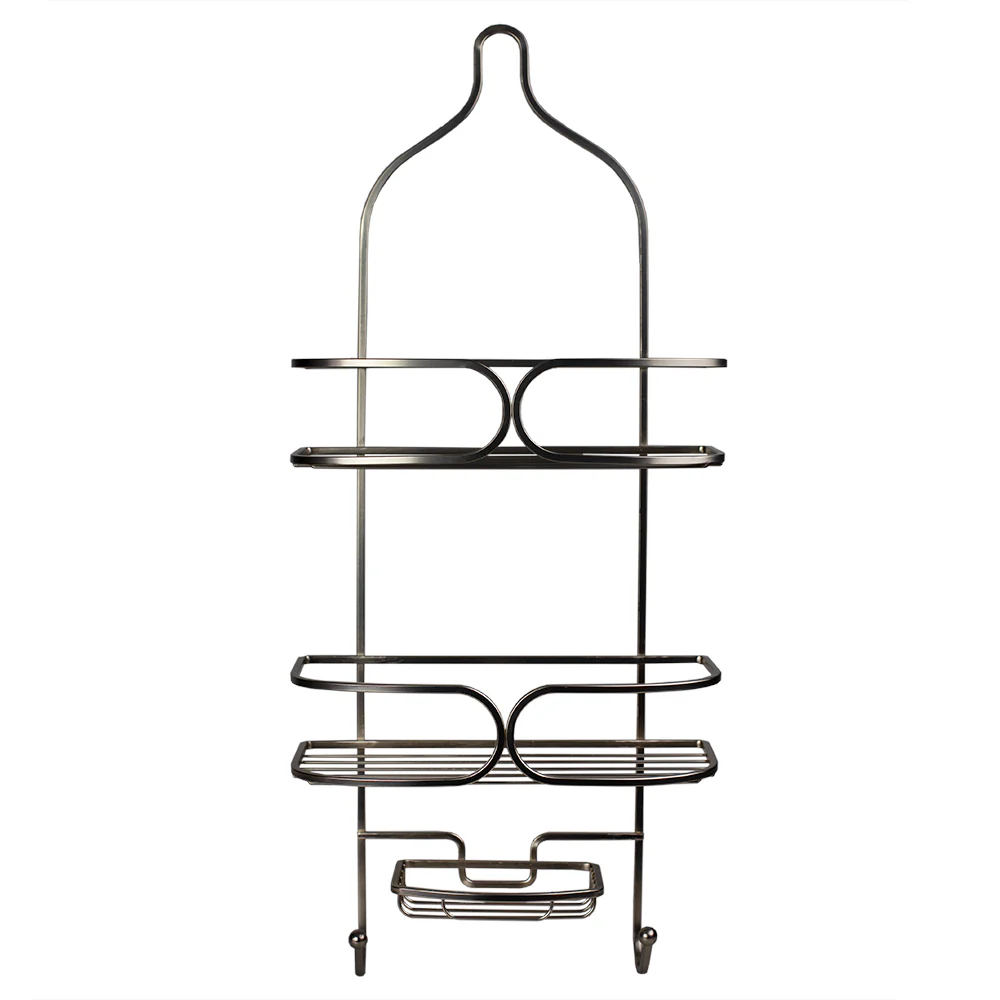 Home Basics Essence Shower Caddy, Satin Nickel - Image 2