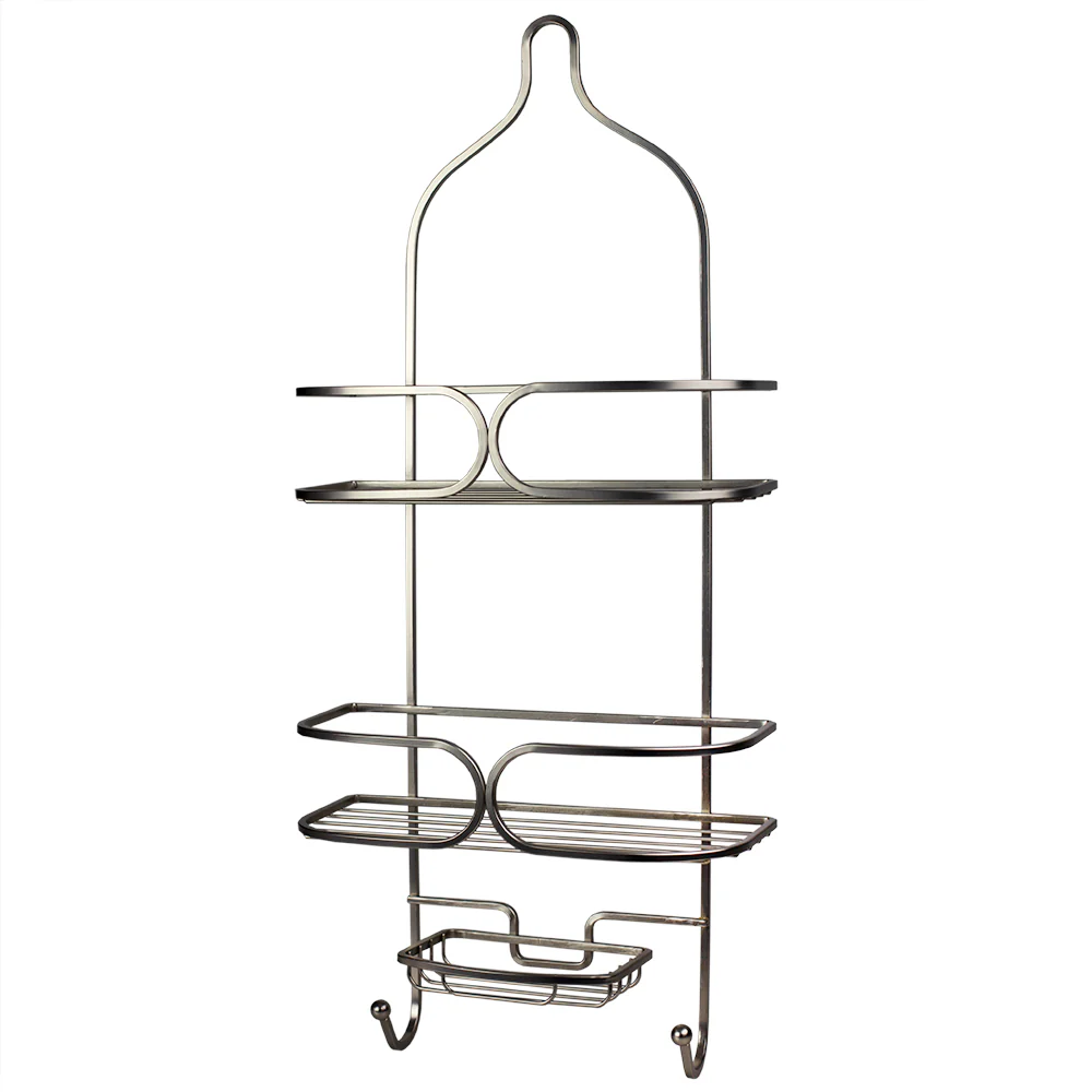 Home Basics Essence Shower Caddy, Satin Nickel - Image 3
