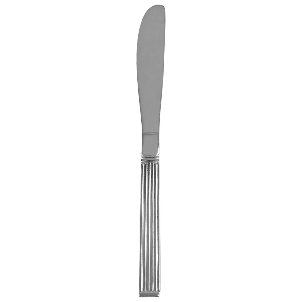 Home Basics Eternity Mirror Finish 4 Piece Stainless Steel Dinner Knife Set, Silver - Image 3
