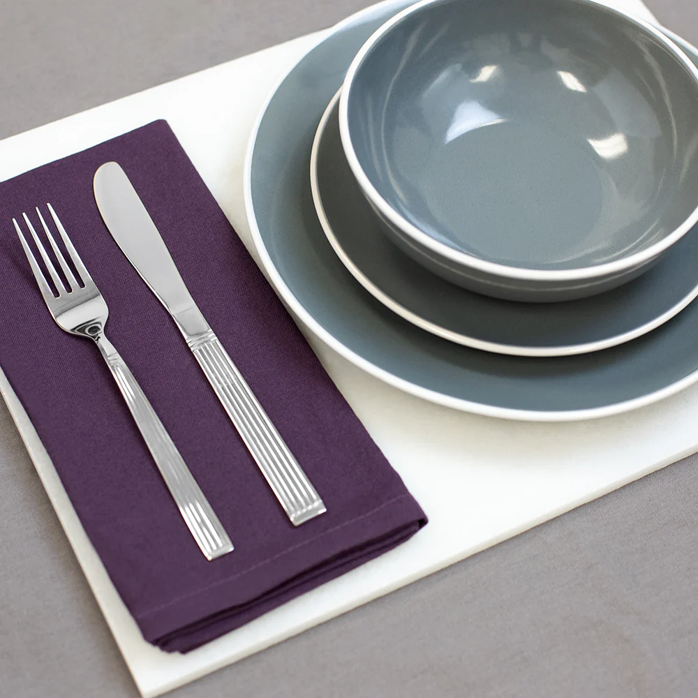 Home Basics Eternity Mirror Finish 4 Piece Stainless Steel Dinner Knife Set, Silver - Image 4