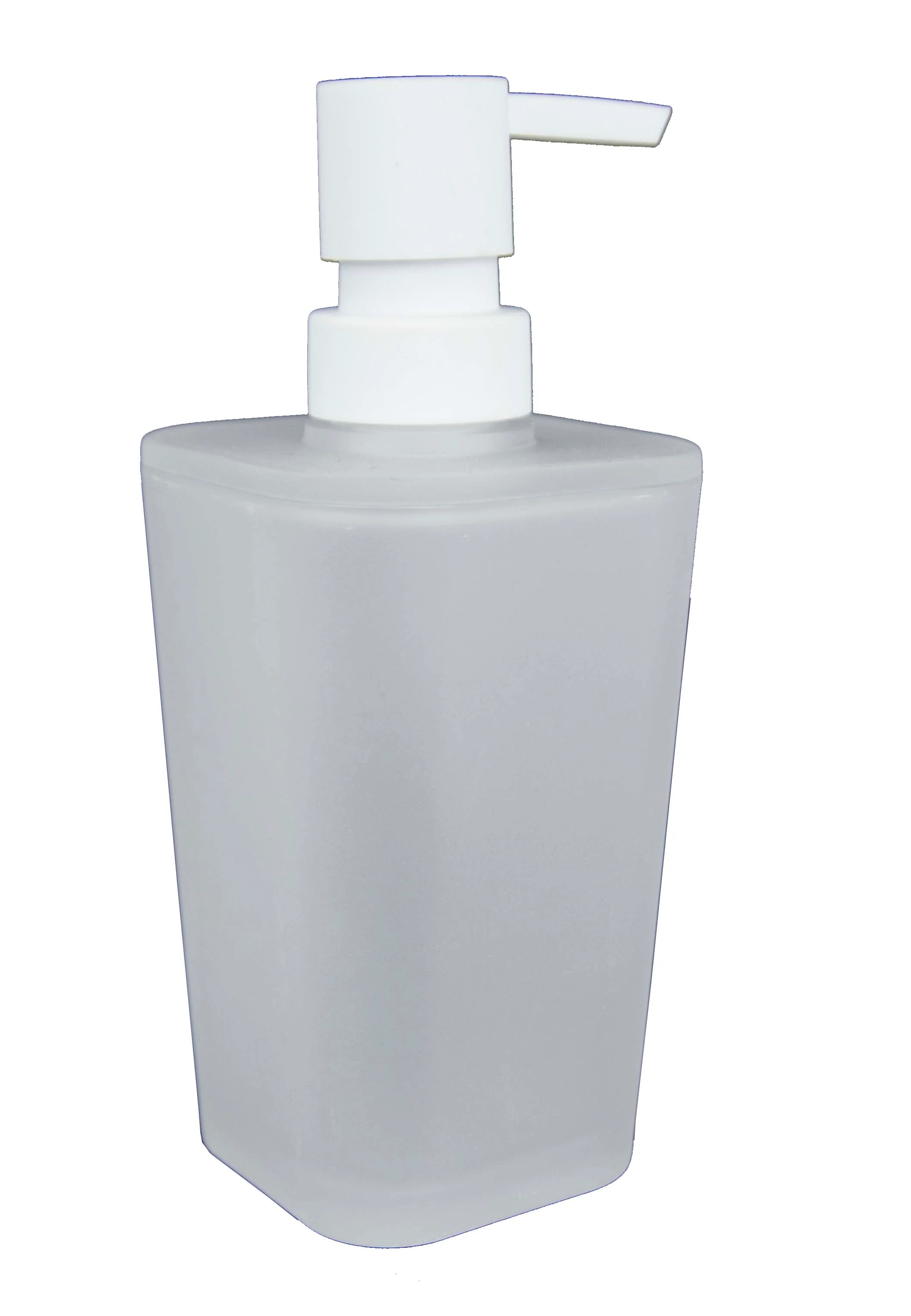Home Basics Frosted Rubberized Plastic 10 oz. Hand Soap Dispenser with Plastic Pump
