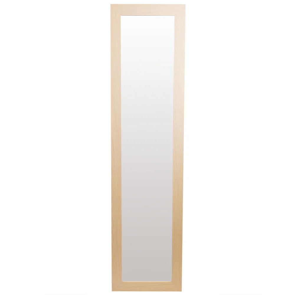 Home Basics Full Length Floor Mirror With Easel Back, Natural