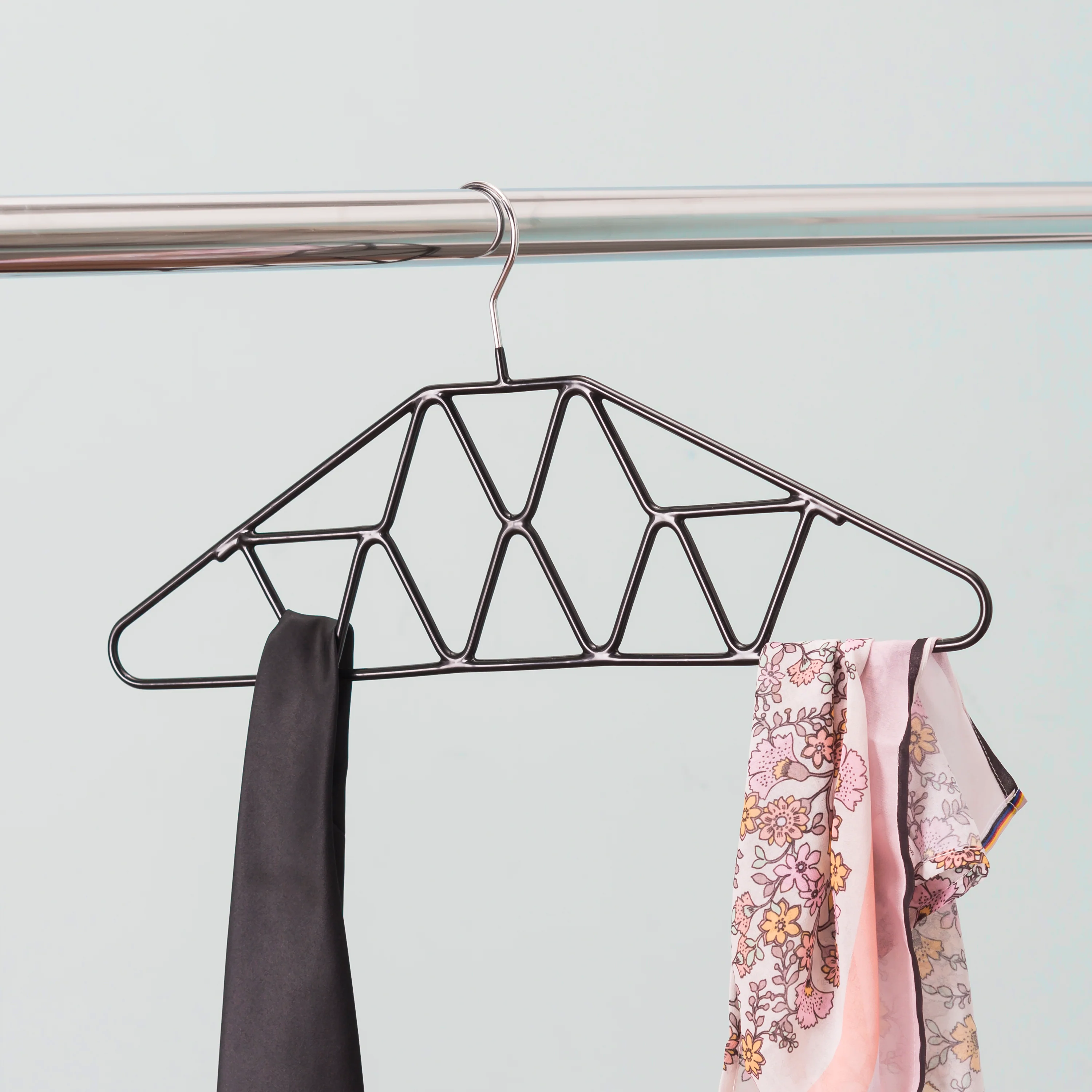 Home Basics Geometric Accessory Hanger, Black - Image 2