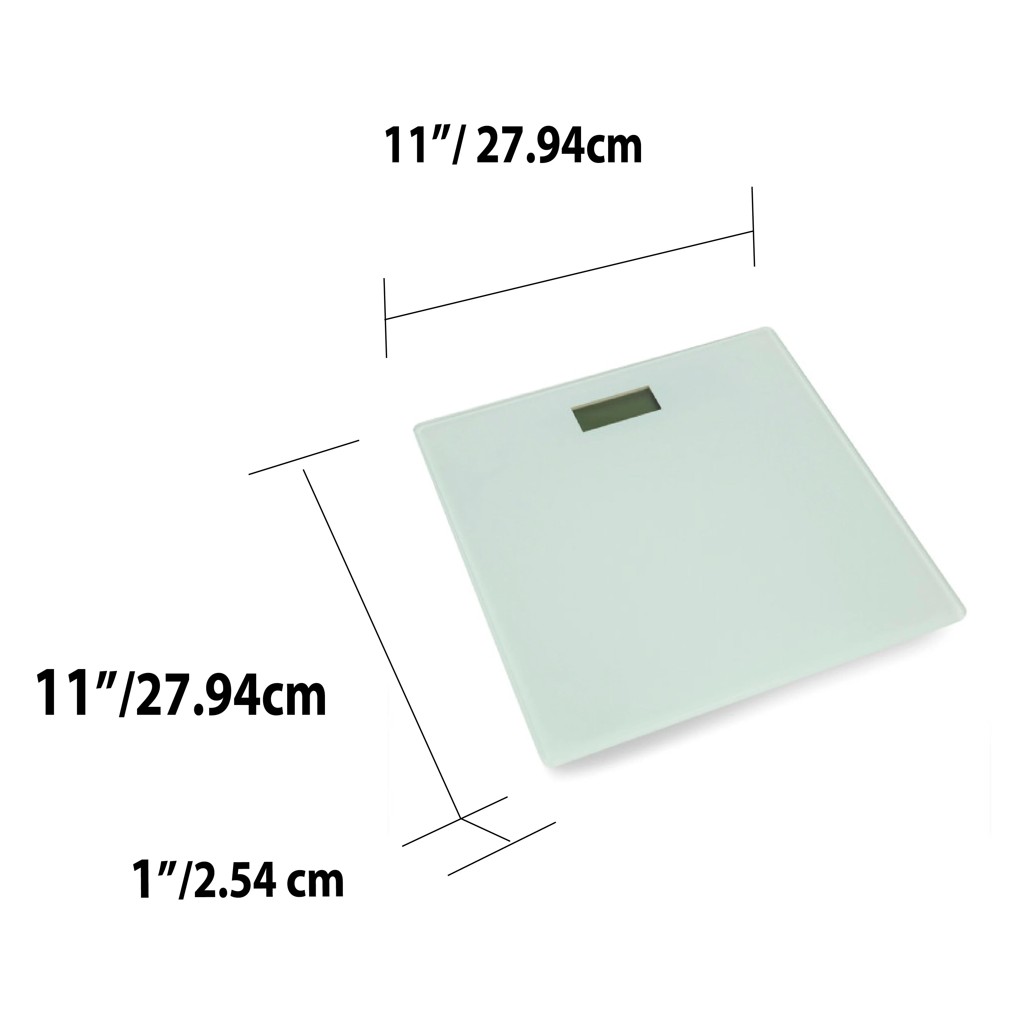 Home Basics Glass Digital Bathroom Scale, White - Image 6