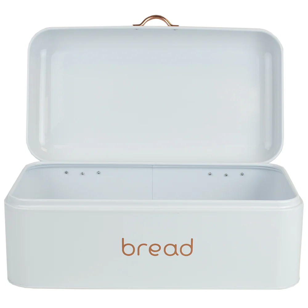 Home Basics Grove Bread Box, White - Image 5