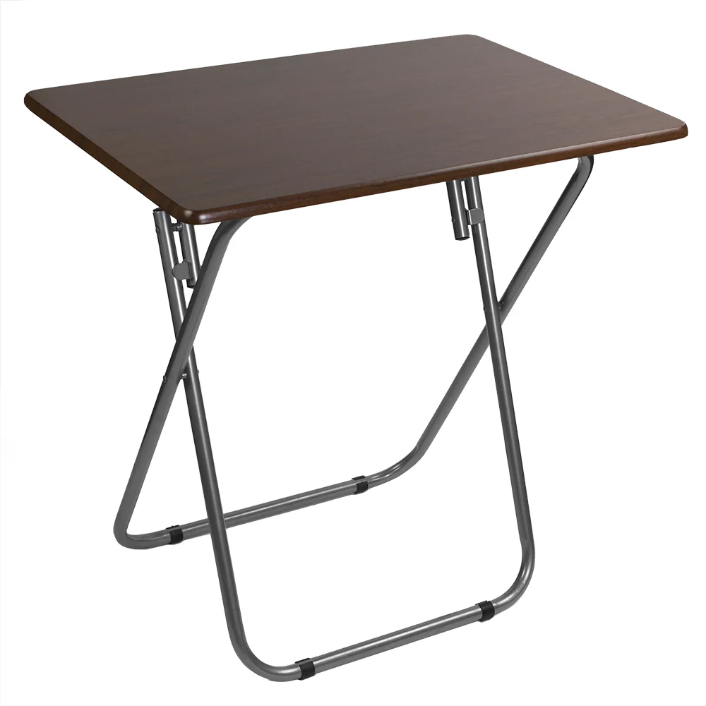 Home Basics Jumbo Multi-Purpose Foldable Table, Cherry - Image 3