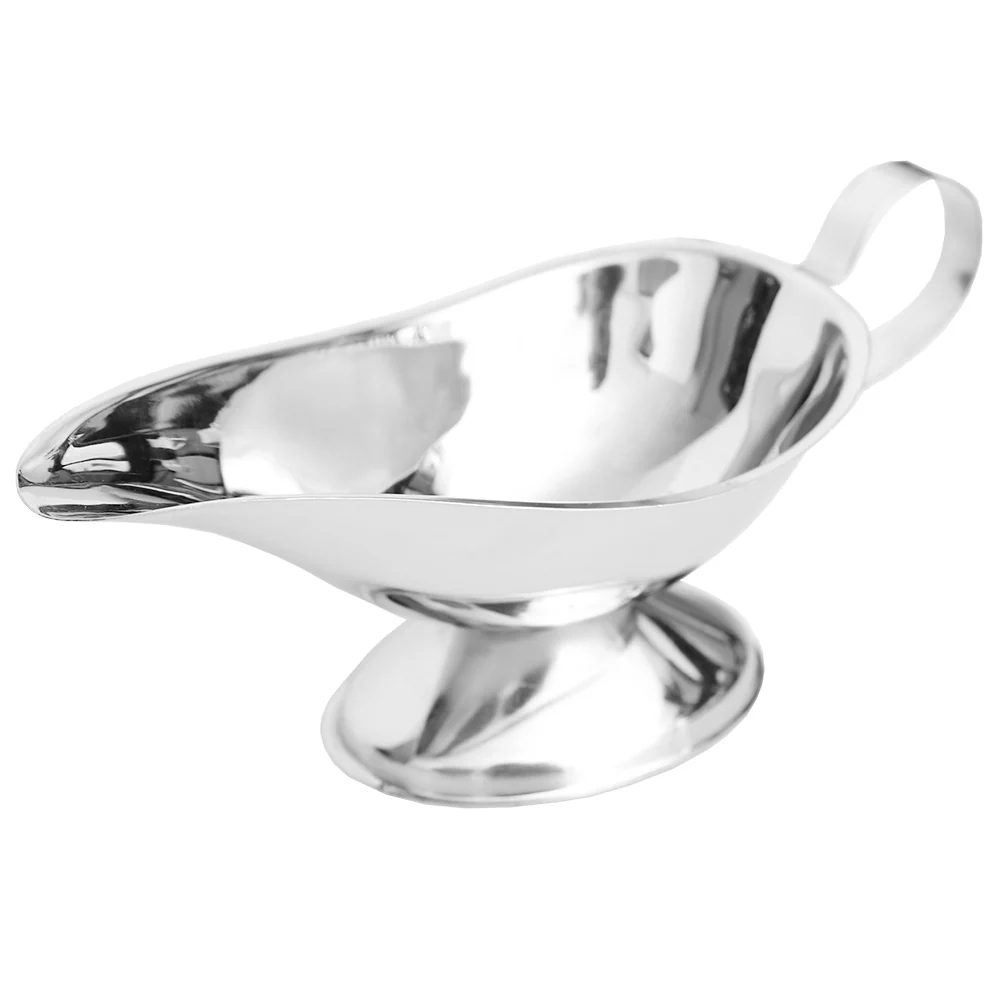 Home Basics Large Capacity Stainless Steel Gravy Boat, Silver - Image 2